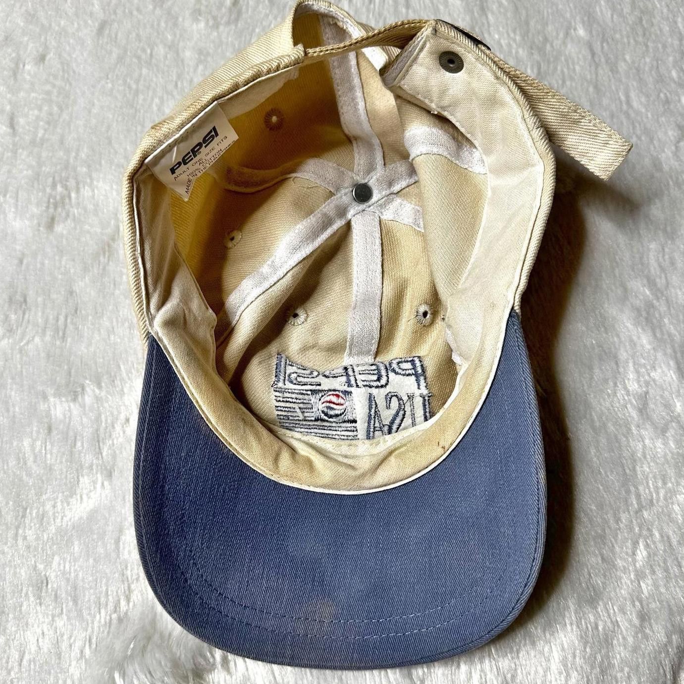 Pepsi × Vintage Vintage 90s Pepsi Strapback Hat Adjustable Unisex Retro Size ONE SIZE - 7 Thumbnail