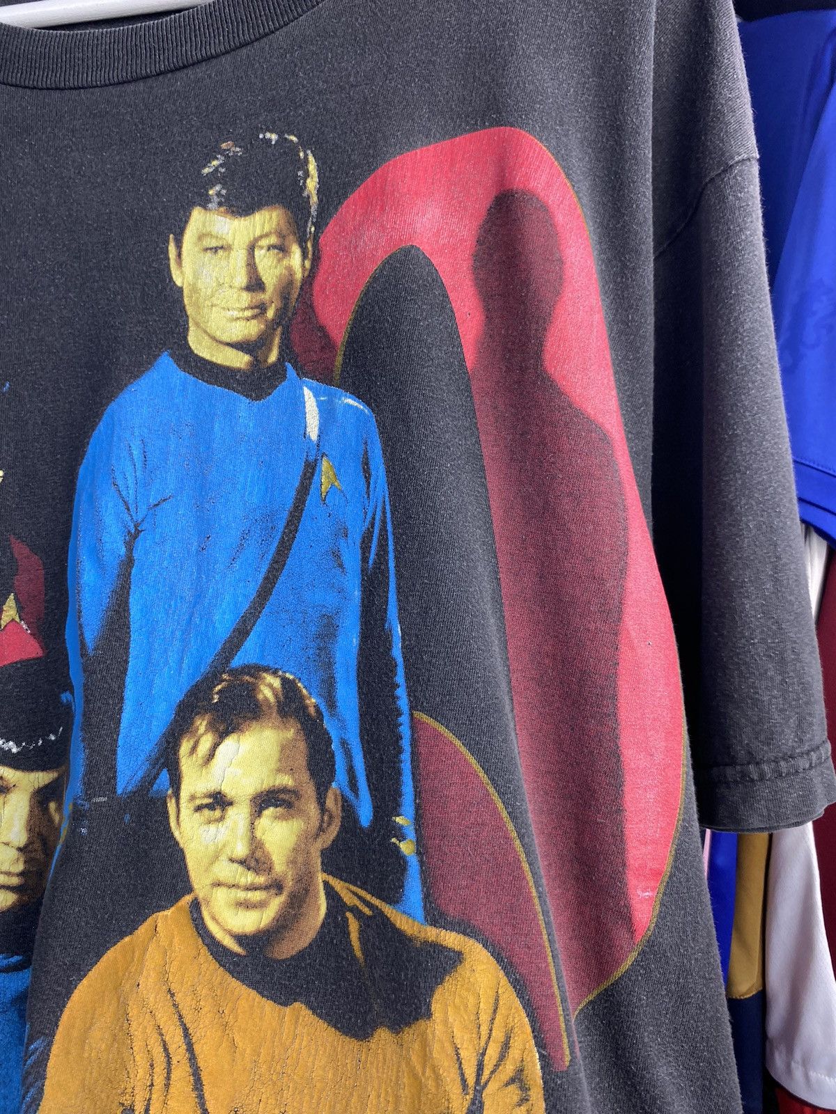 Vintage Vintage 1995 Star Trek Kirk, Spock, Scotty, Bones T-Shirt Size US XL / EU 56 / 4 - 8 Thumbnail