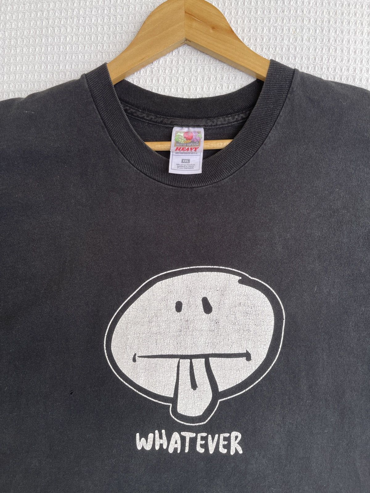 Vintage Last Drop🔥Sun Faded🔥Vintage 90s Whatever Humor Tee Size US XXL / EU 58 / 5 - 8 Thumbnail