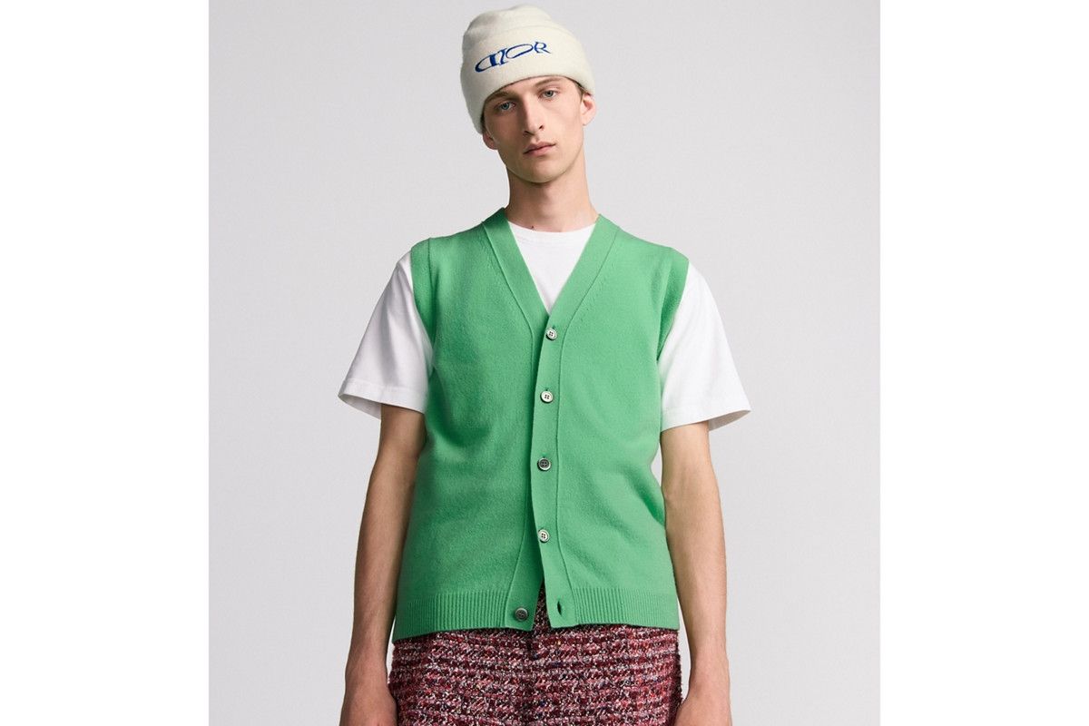 Dior o1bcso1str0326 Sweater Vest in Green Size US S / EU 44-46 / 1 - 3 Thumbnail