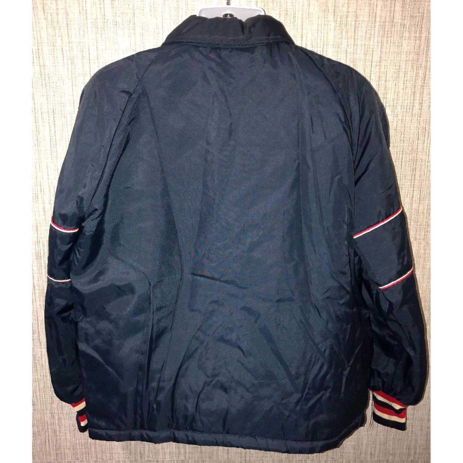 Vintage WeatherCaster USA Jacket Quilted Full Zip L Men Navy Blue WeatherCaster USA Mens Navy Blue Quilted Full Zip Jacket Size L Size US L / EU 52-54 / 3 - 4 Thumbnail