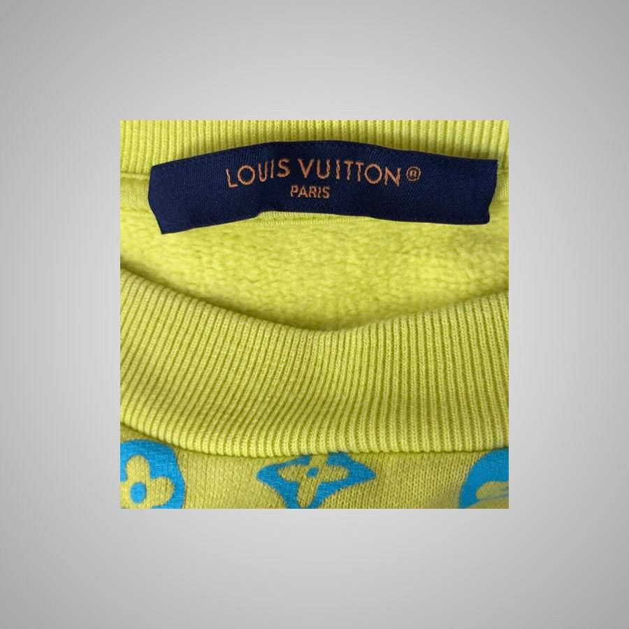 Louis Vuitton LOUIS VUITTON YELLOW & BLUE MONOGRAM SWEATER Size US L / EU 52-54 / 3 - 3 Thumbnail
