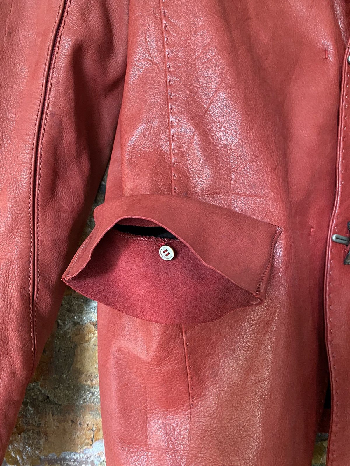 Yohan Serfaty AW2009 iconic Yohan red Leather jacket y/project Size US M / EU 48-50 / 2 - 10 Thumbnail