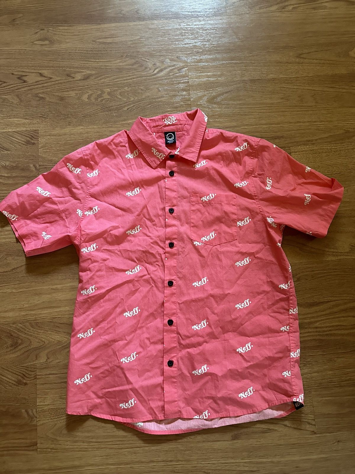 NEFF × Vintage Pink Neff Shirt Button up Size US M / EU 48-50 / 2 - 1 Thumbnail