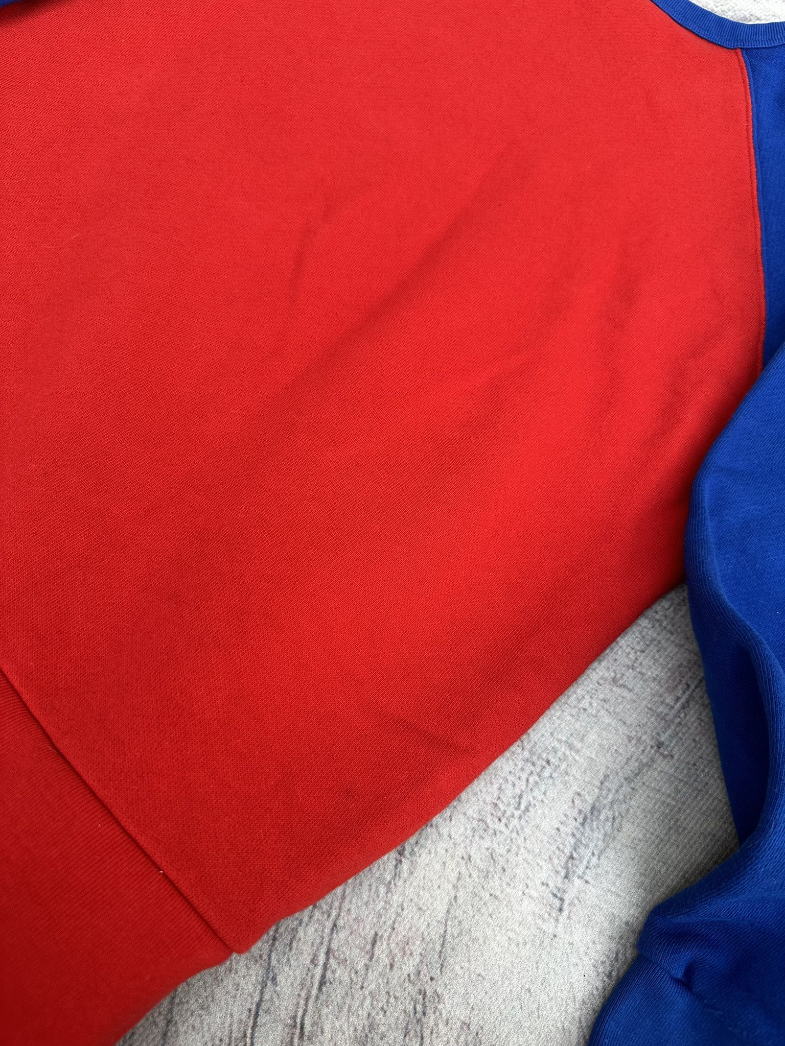 Gucci Gucci Sweatshirt Distressed Logo Print Red and Blue Crewneck Size US S / EU 44-46 / 1 - 14 Thumbnail