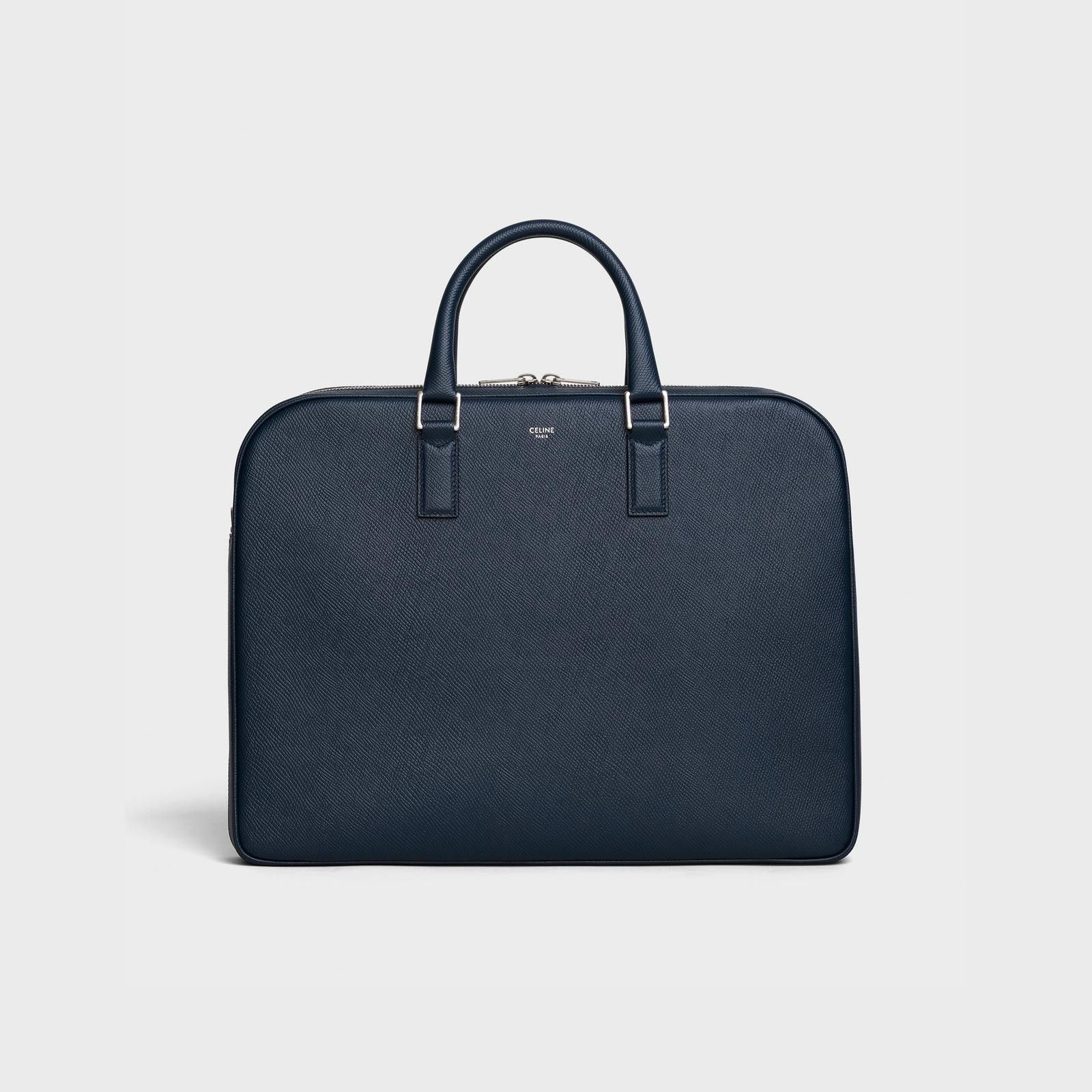 Celine o1bcso1str1124 Size: OS / Medium Briefcase in Navy Blue Size ONE SIZE - 1 Thumbnail