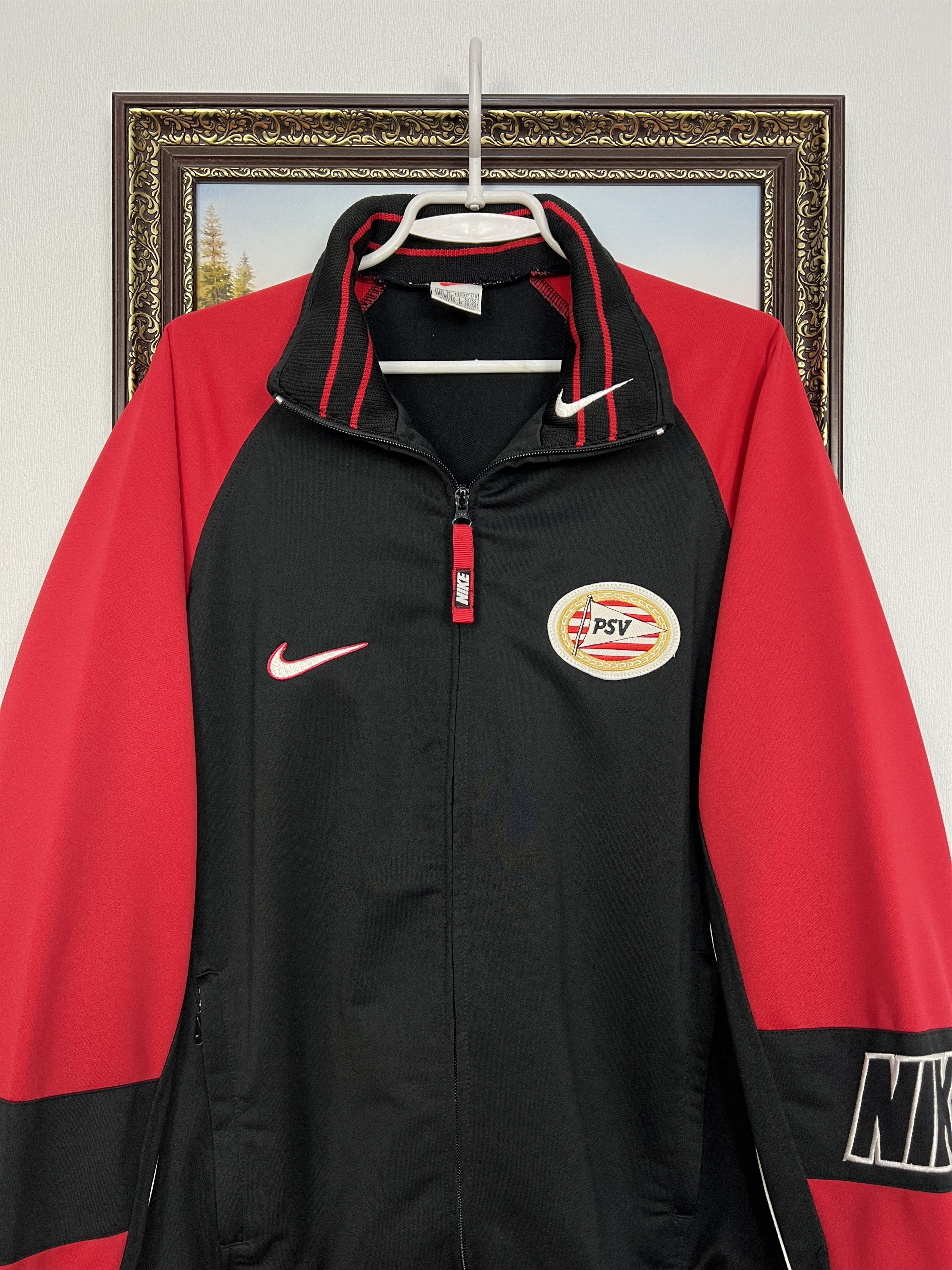 Nike Vintage PSV Eindhoven Football Jacket Soccer Track Top Zip Size US M / EU 48-50 / 2 - 2 Thumbnail