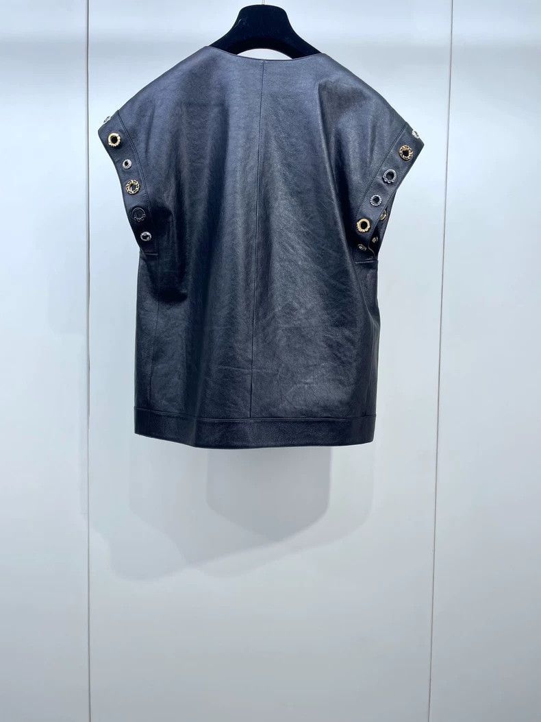 Chanel Chanel Leather Vest with Classic Elements Size XS / US 0-2 / IT 36-38 - 2 Thumbnail