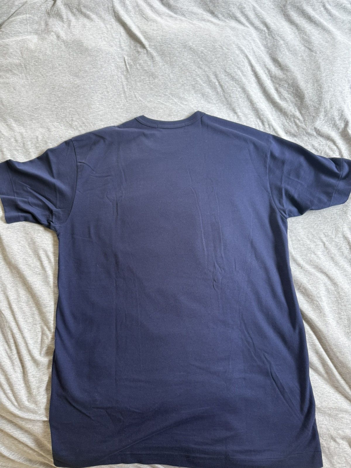 Comme des Garcons PLAY Navy CDG Play Tee Size US XL / EU 56 / 4 - 2 Thumbnail