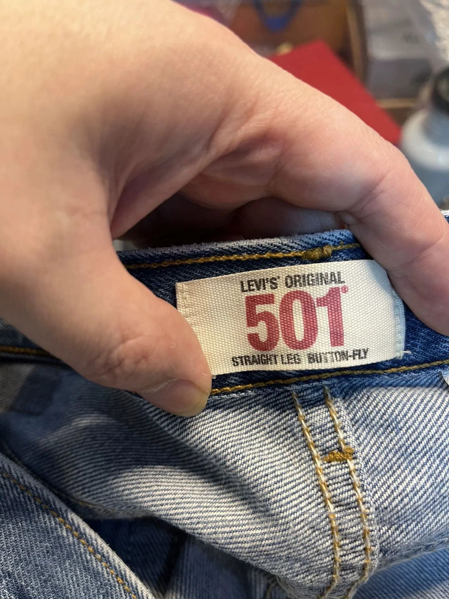 Levi's Vintage Levi's 501 Washed Blue Jeans 36. Size US 36 / EU 52 - 3 Thumbnail