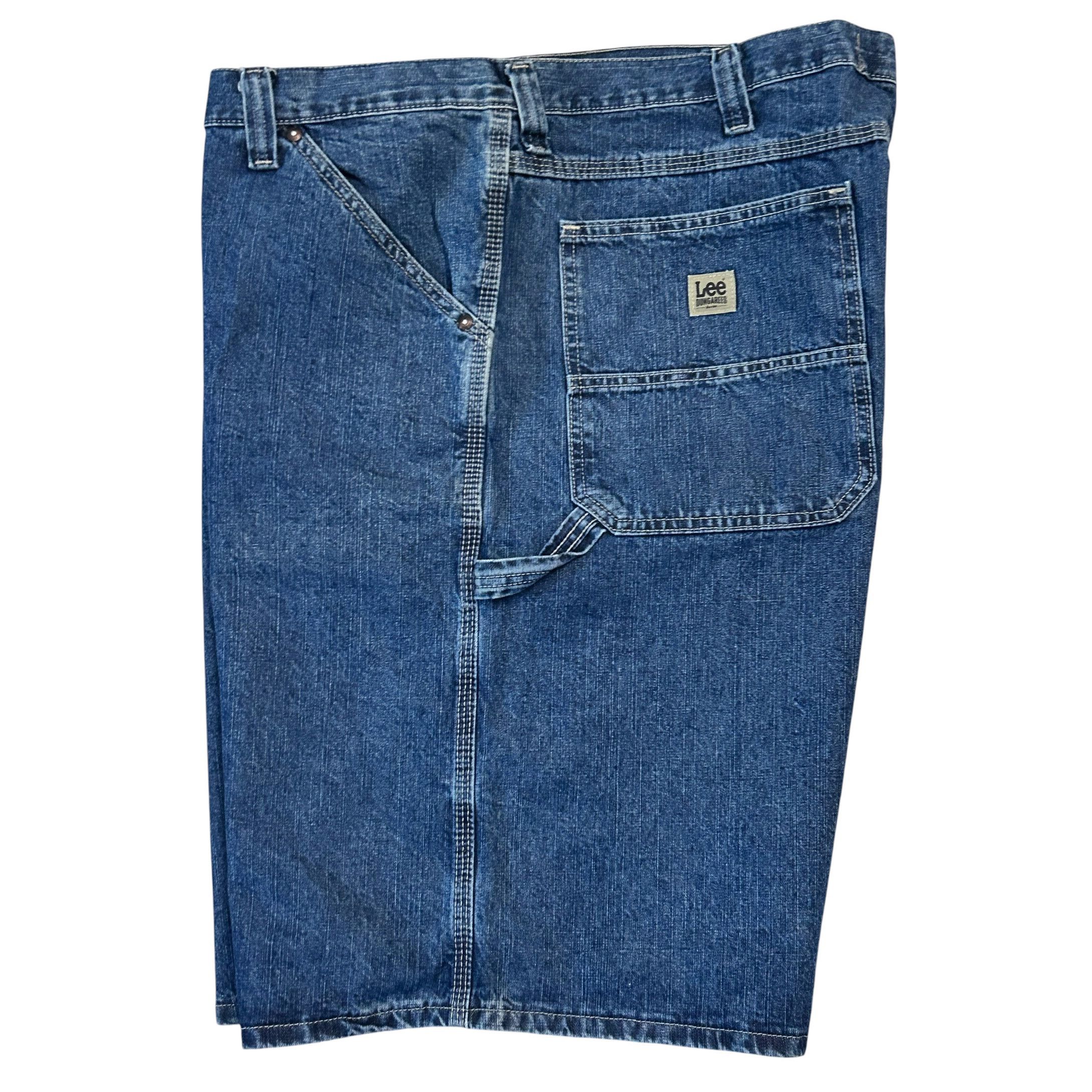 Lee Lee Dungarees Men's Size 44 Carpenter Denim Jean Shorts Size US 44 / EU 60 - 4 Thumbnail