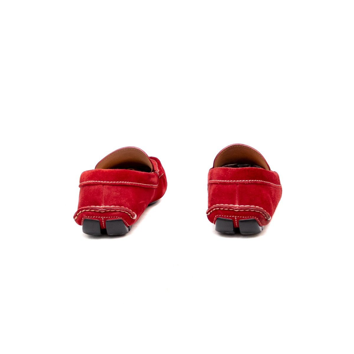 Prada PRADA Red Suede Driving Moccasins Casual Loafers Men’s 9.5US Size US 9.5 / EU 42-43 - 5 Thumbnail