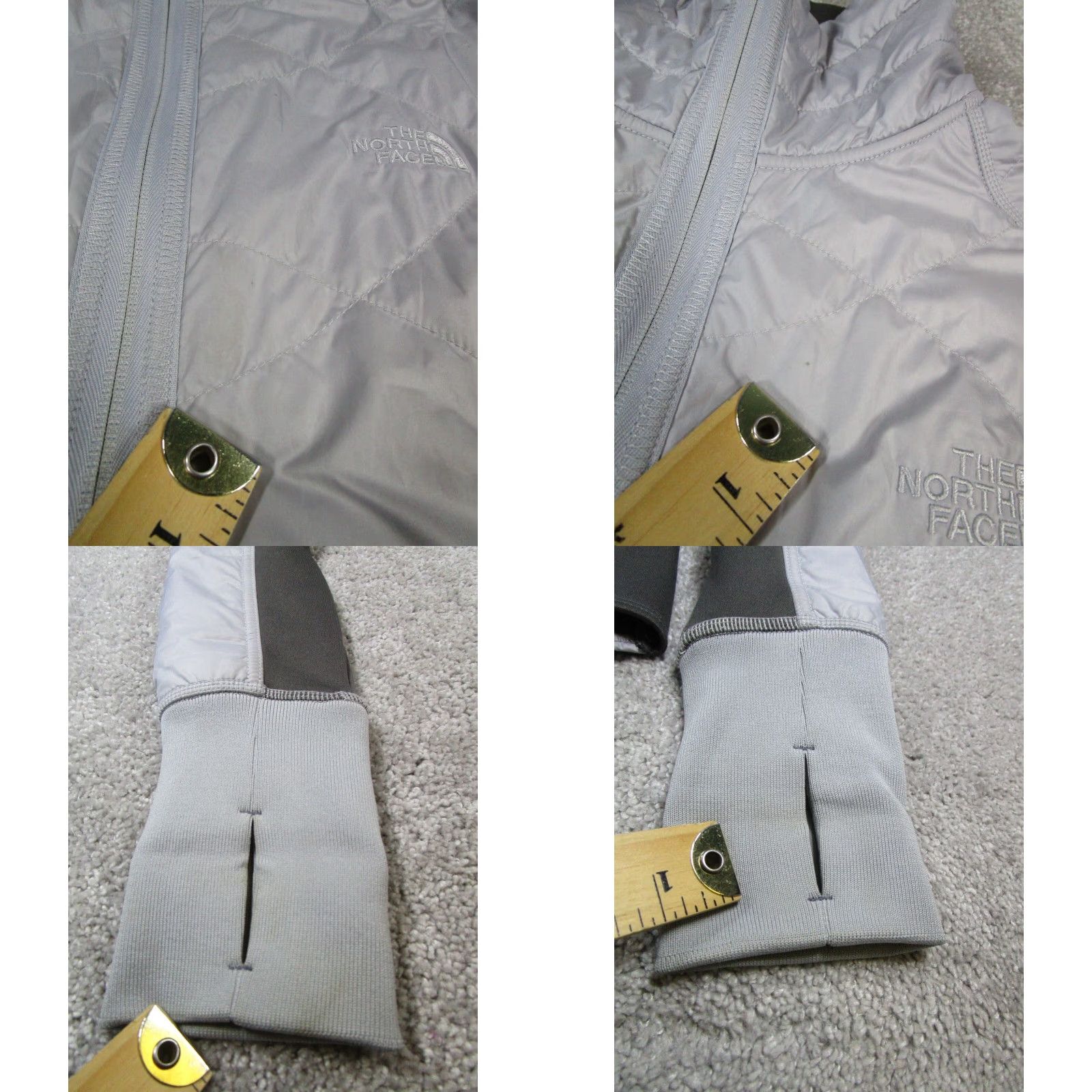 The North Face The North Face Jacket Womens Medium Gray Hiking Insulated Full Zip Size M / US 6-8 / IT 42-44 - 8 Thumbnail