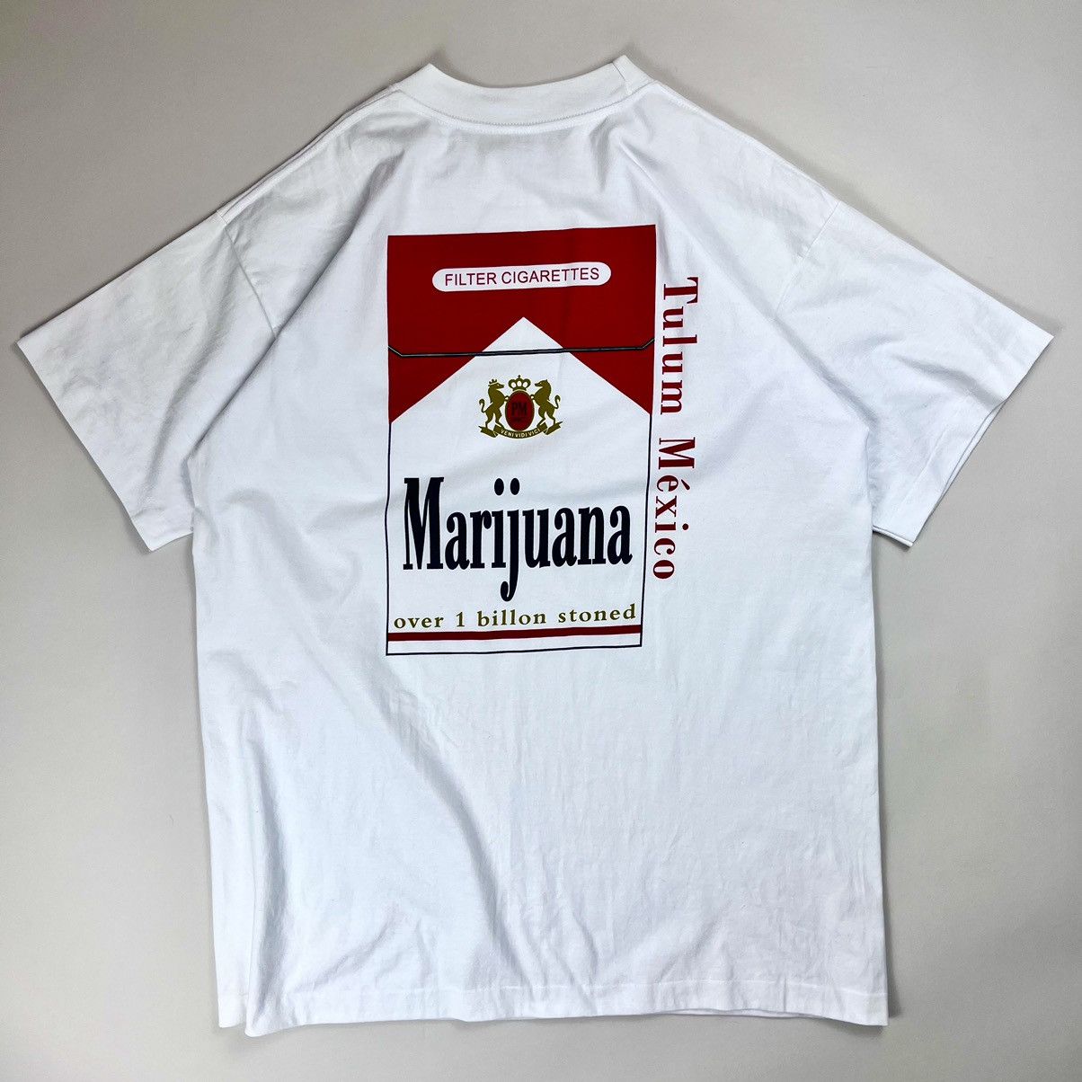 Vintage Vintage 90's Marlboro / Marijuana Parody Tee Shirt ...
