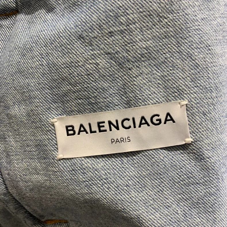 Balenciaga Balenciaga Fully Printed Blue Denim Jacket Size US XXS / EU 40 - 7 Thumbnail