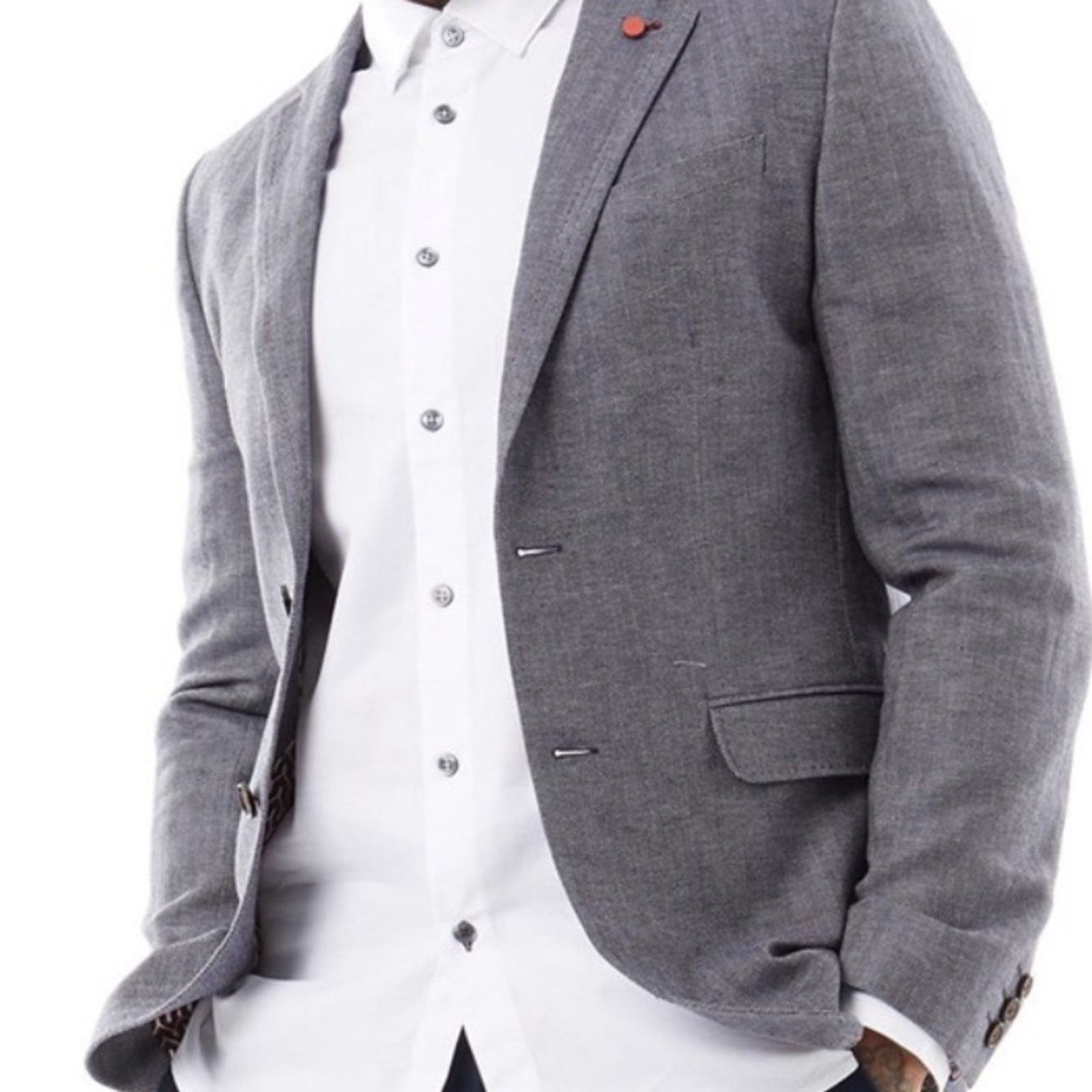 Ted Baker Ted Baker London gray Balrom Jacket, size 7 (46) Size US XL / EU 56 / 4 - 1 Thumbnail