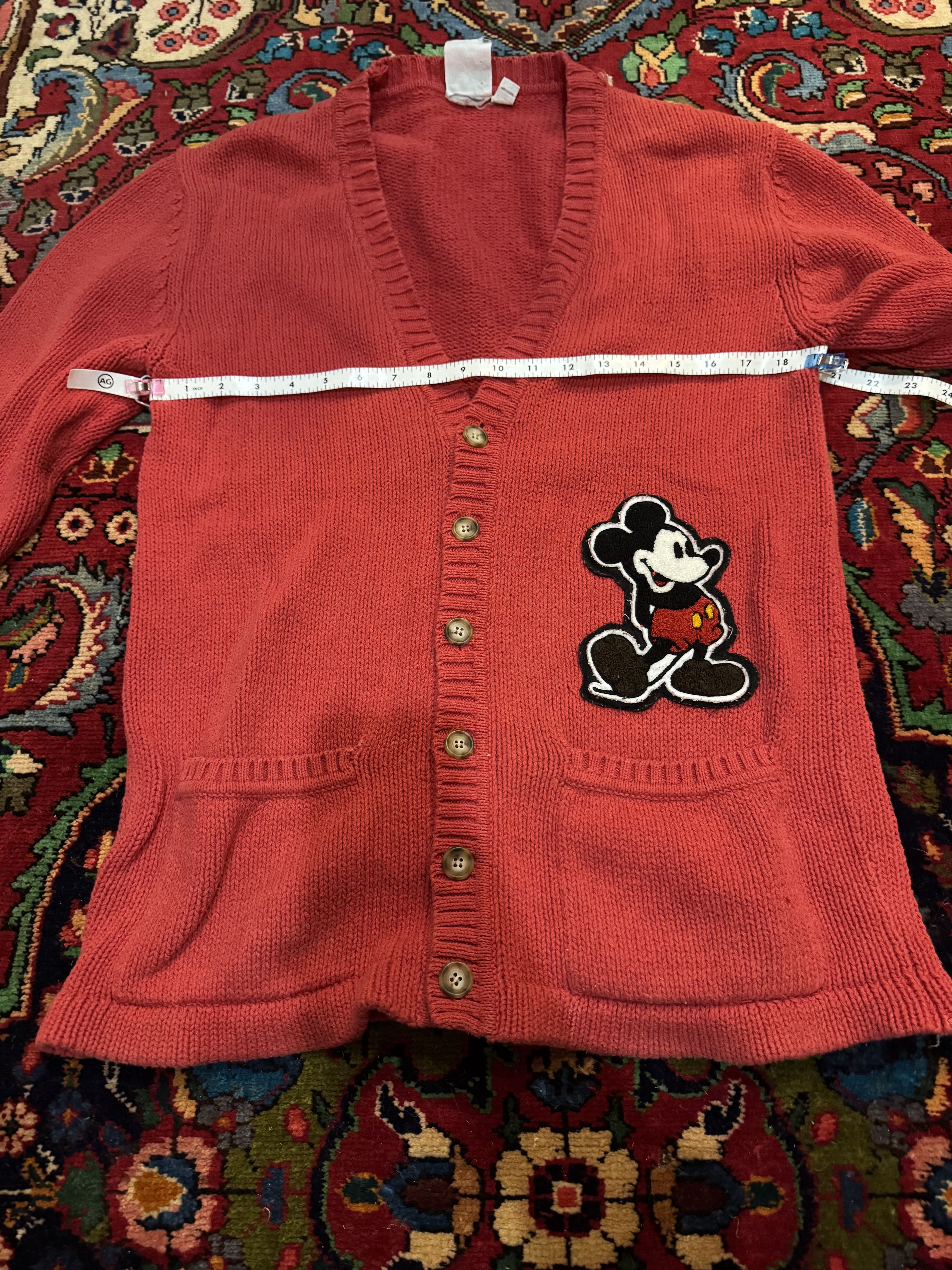 Other Red Mickey Mouse Cardigan Size US M / EU 48-50 / 2 - 2 Thumbnail