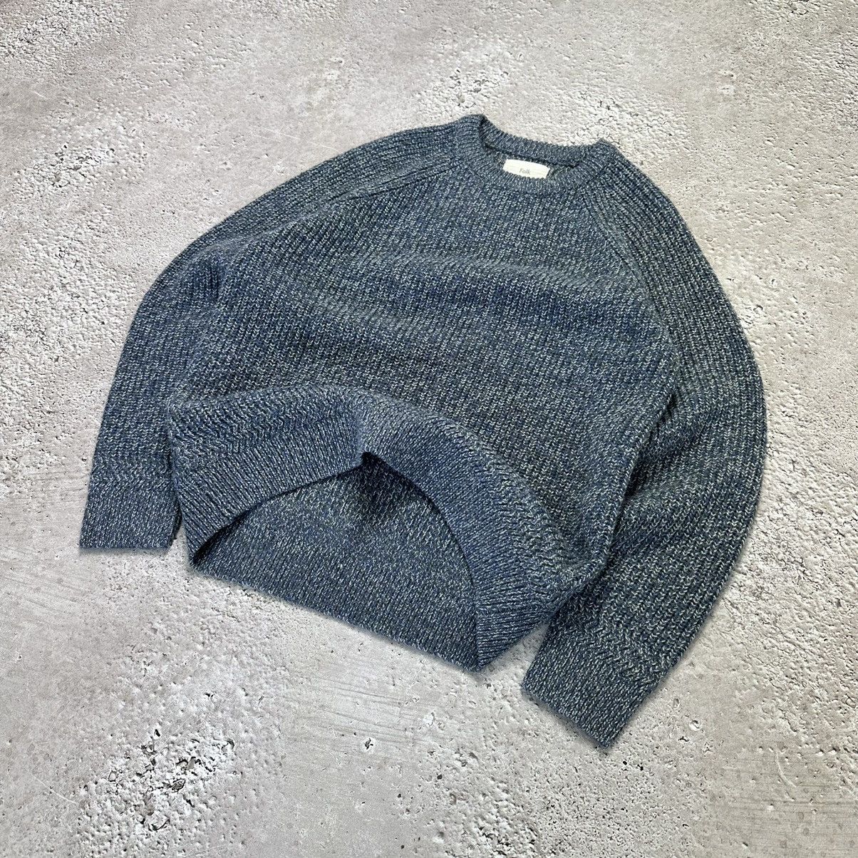 Folk Folk Heavy Knitted Jumper Sweater in Mid Blue Size 4 Size US M / EU 48-50 / 2 - 2 Thumbnail