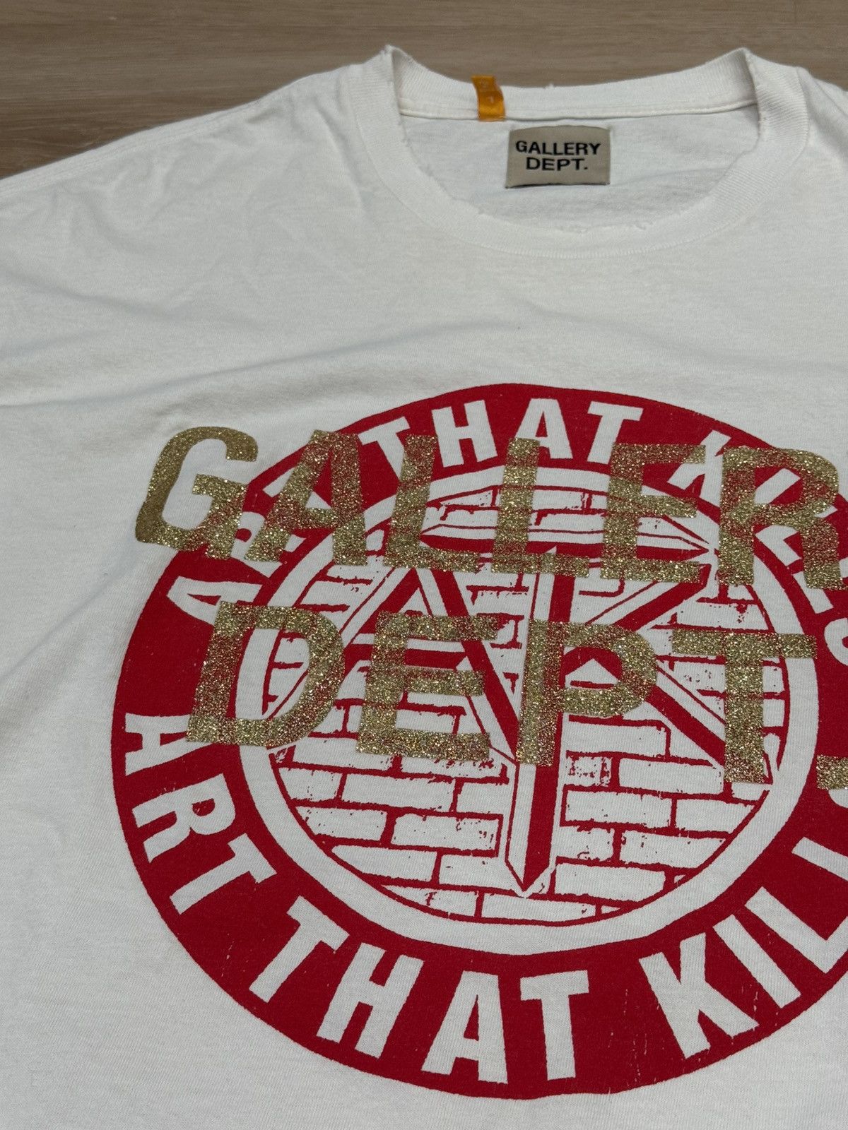Gallery Dept. Gallery Dept Art that Kills Brick Logo Tee Size US L / EU 52-54 / 3 - 2 Thumbnail