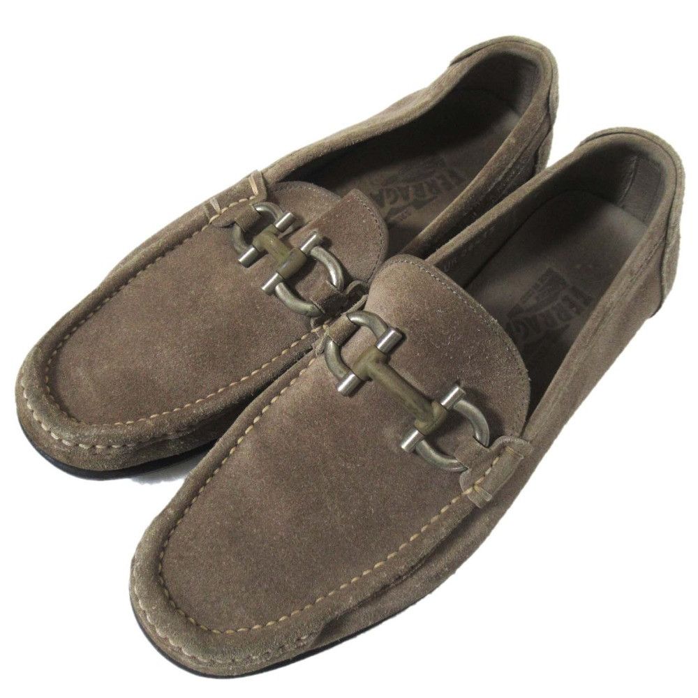 Salvatore Ferragamo Salvatore Ferragamo Salvatore Ferragamo Gancini Suede Loafer Leather Shoes DUTY FREE for USA Size ONE SIZE - 1 Thumbnail