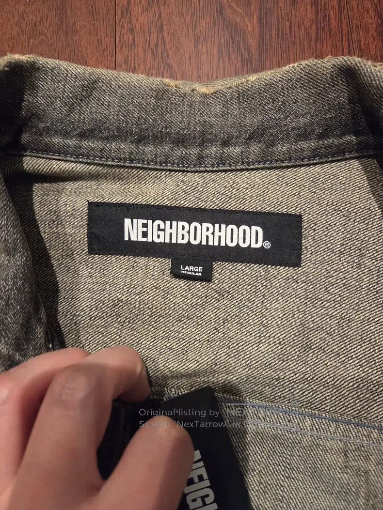 Neighborhood Neighborhood Distressed Washed Single Button Denim Jacket Size US L / EU 52-54 / 3 - 5 Thumbnail