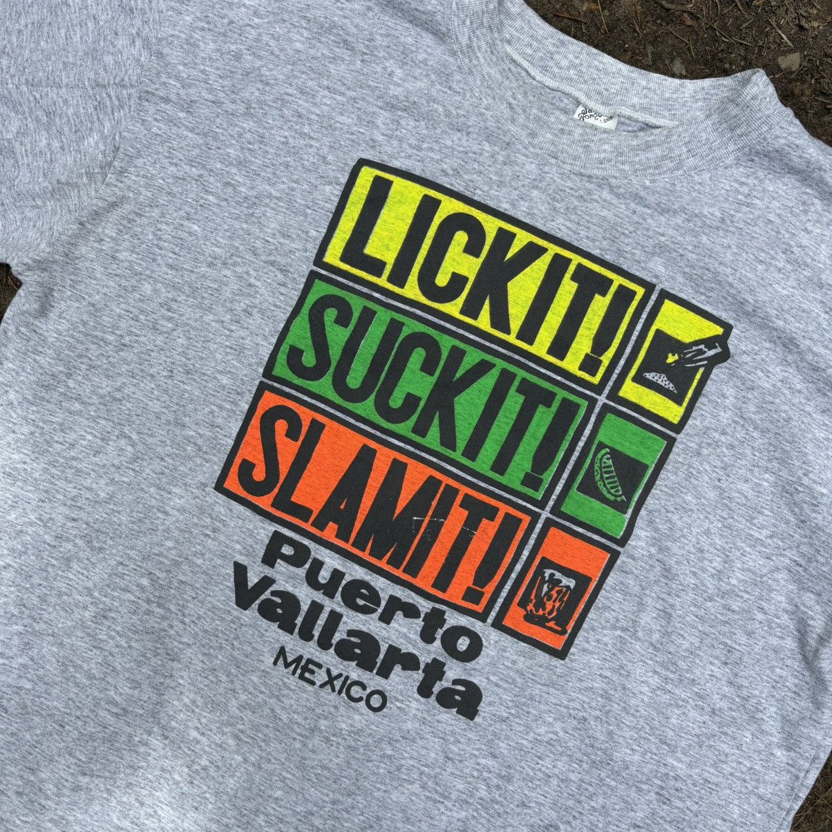 Vintage Vintage single stitch “lick it slam it suck it” t-shirt Size US XL / EU 56 / 4 - 1 Thumbnail