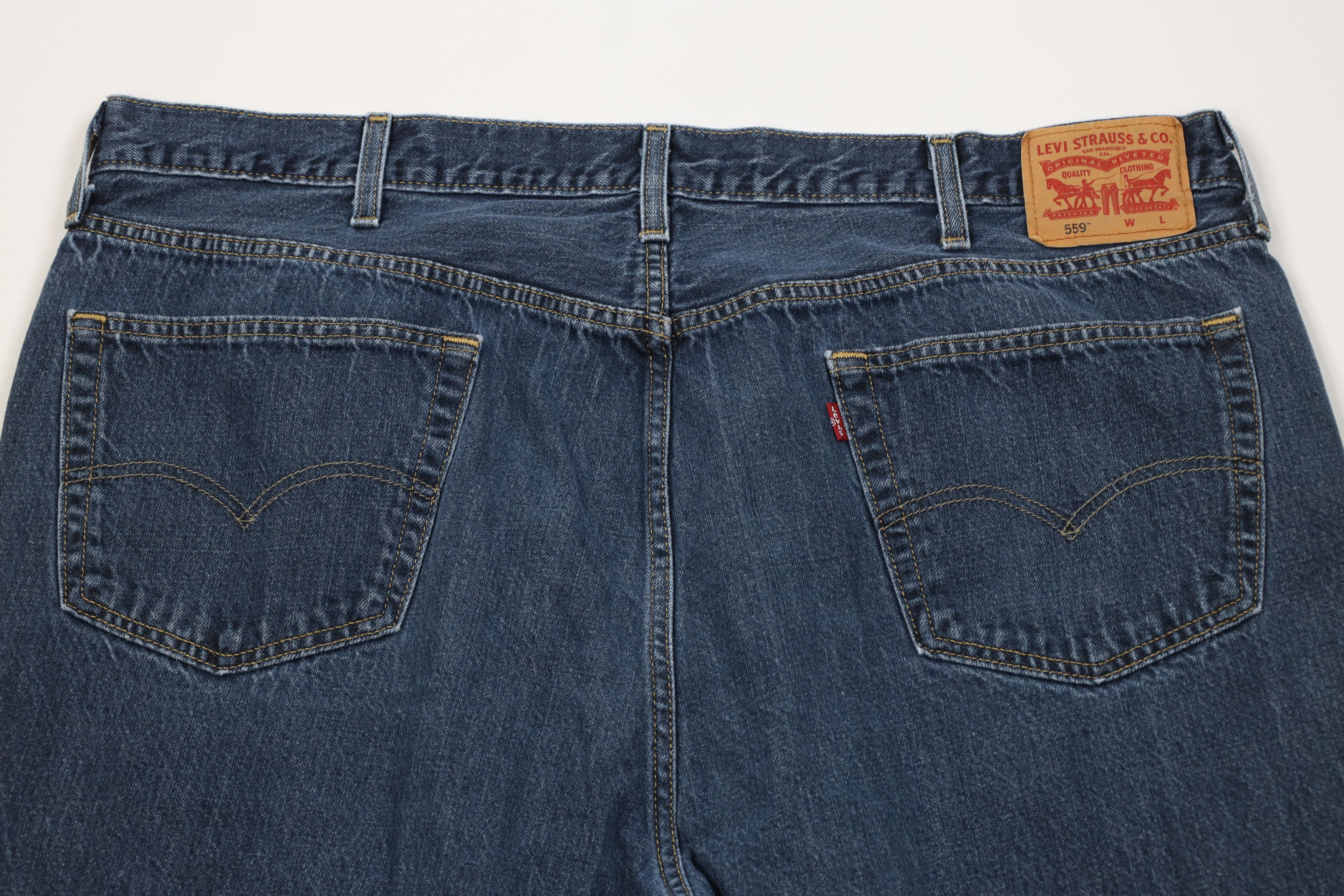 Levi's Vintage Y2K Levis 559 Relaxed Straight Wide Leg Denim Jeans Size US 44 / EU 60 - 10 Thumbnail