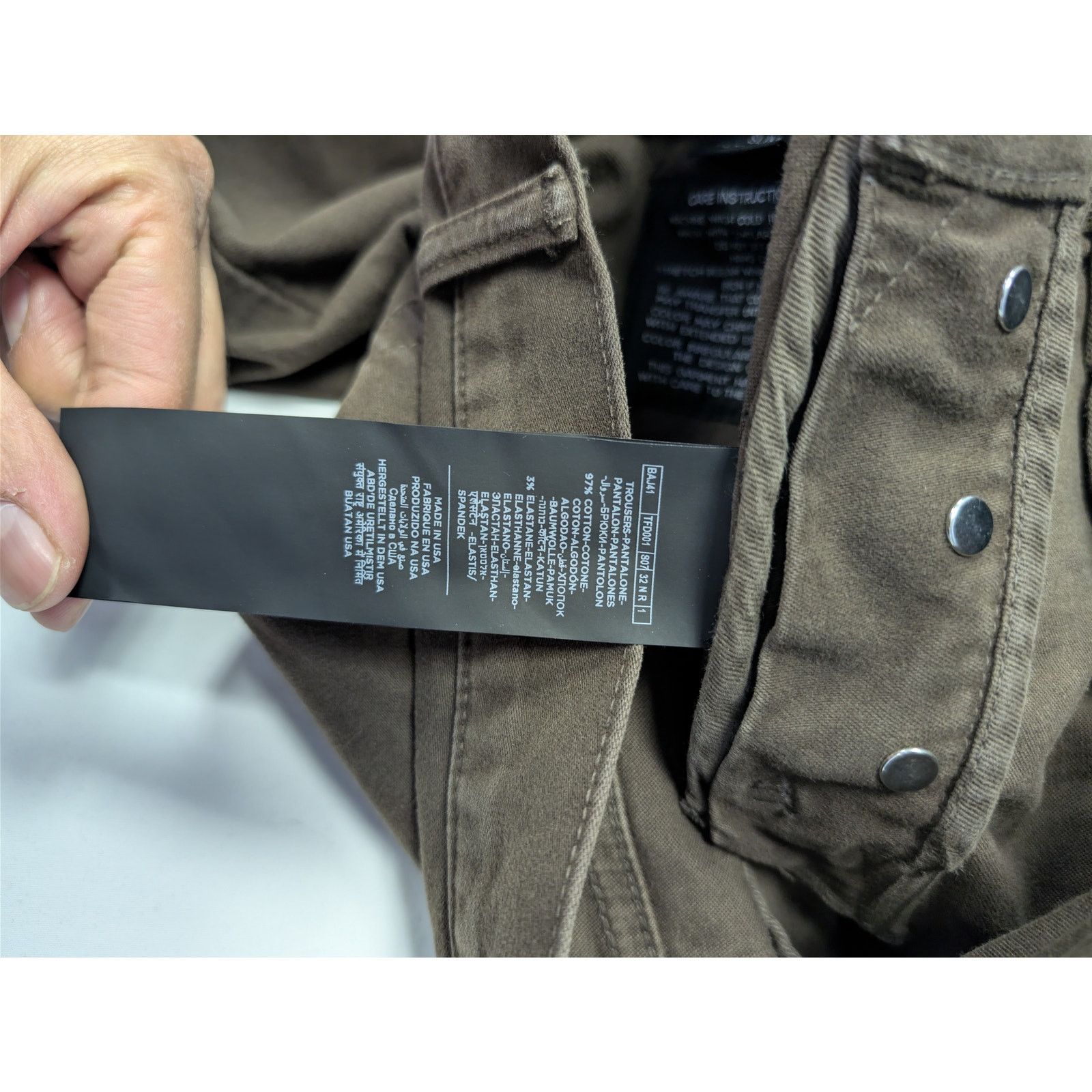 Tom Ford o1rshd1 Slim-Fit Denim Jeans in Brown 32 Size US 32 / EU 48 - 19 Thumbnail
