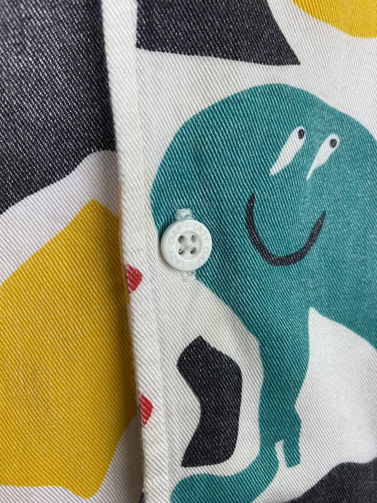 Other Lazy Oaf men’s viscose short sleeve overprinted shirt Size US XS / EU 42 / 0 - 9 Thumbnail