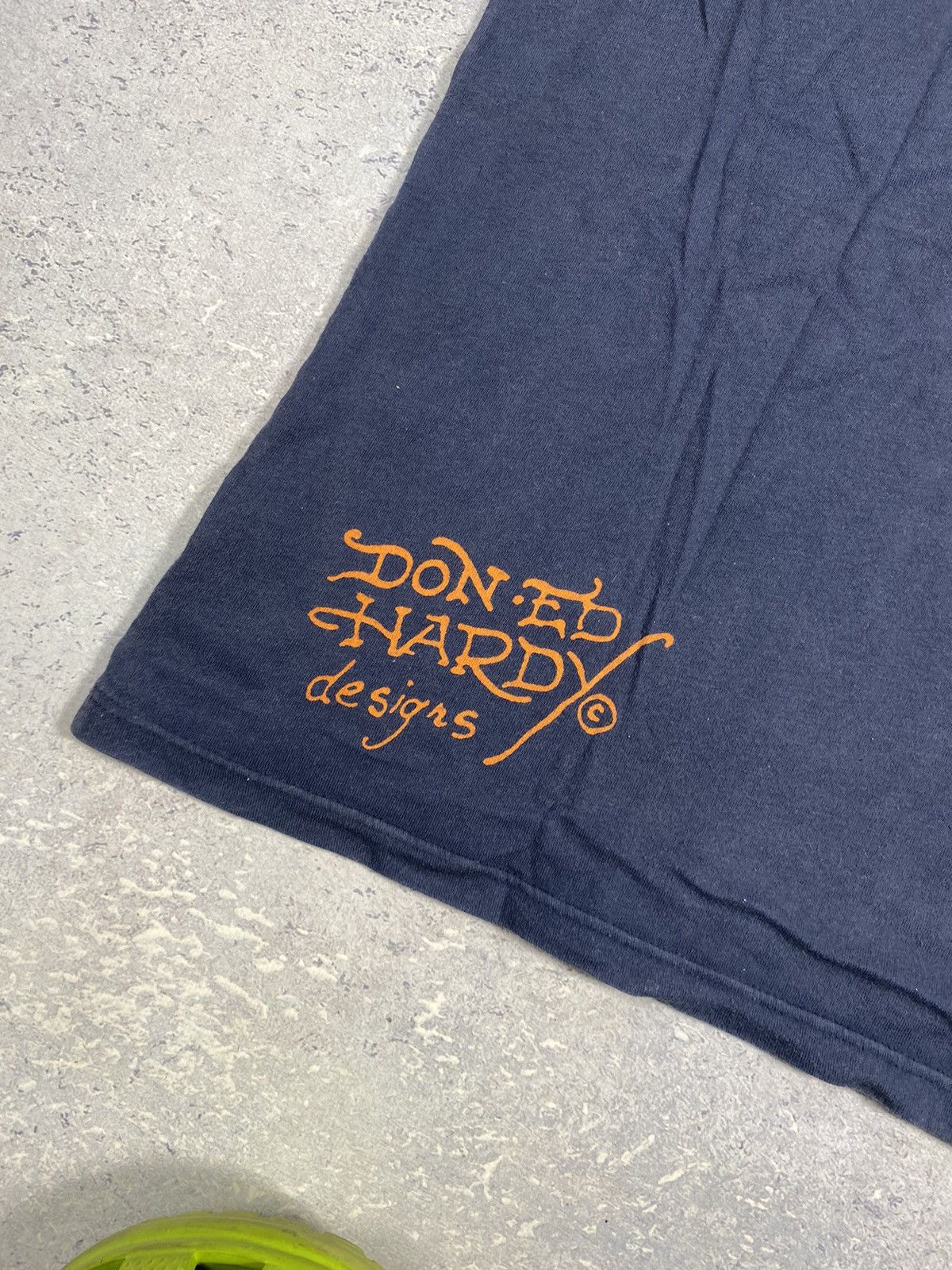 Ed Hardy Ed Hardy Men’s Blue T-Shirt With Big Logo Size Medium Size US M / EU 48-50 / 2 - 8 Thumbnail