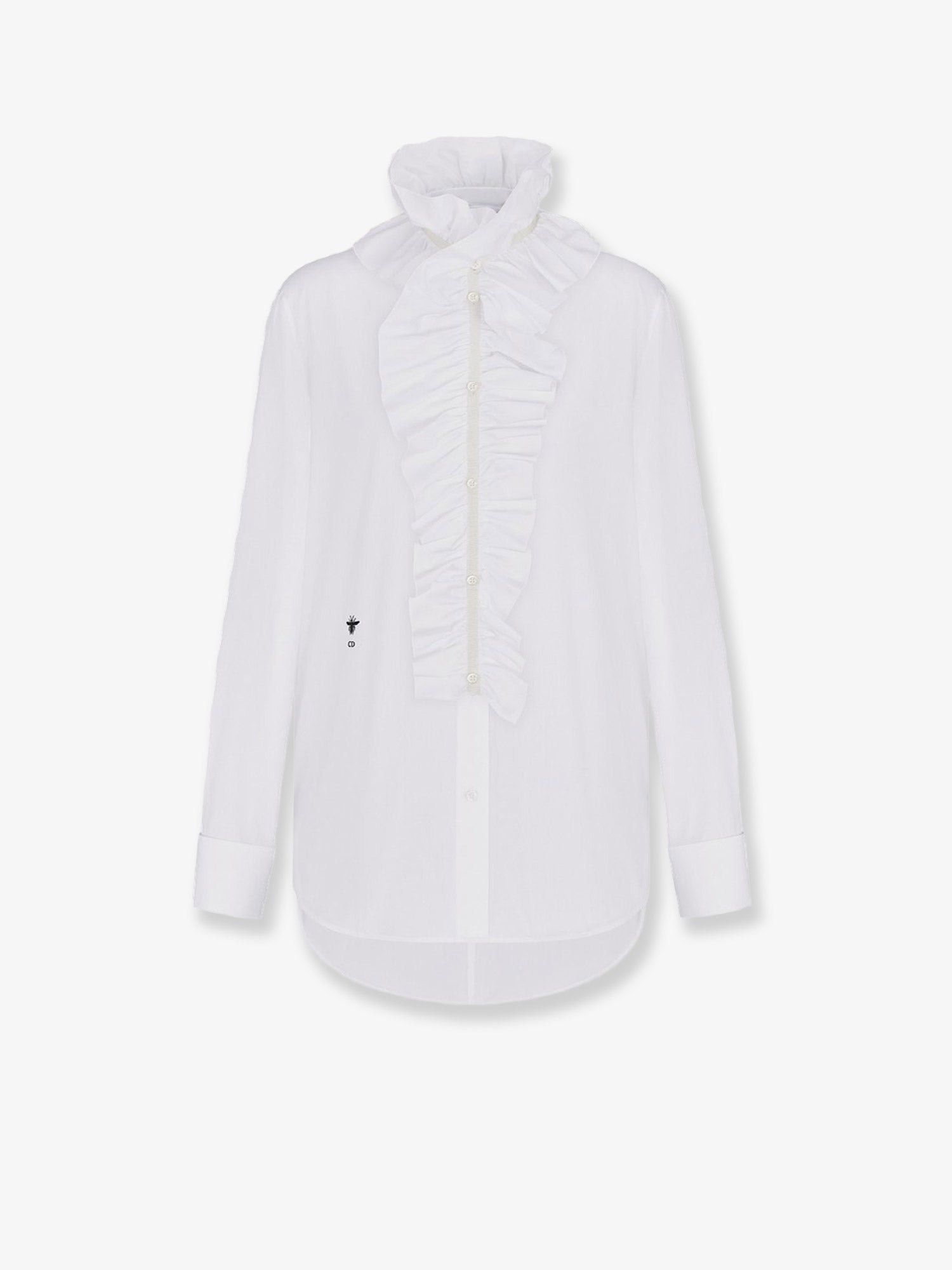Dior Cotton Shirt With Removable Detail Size M / US 6-8 / IT 42-44 - 1 Thumbnail