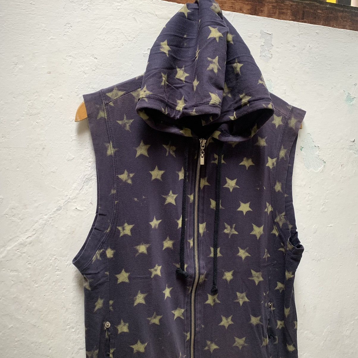 Japanese Brand SLEEVELESS HOODIE VEST STAR PATTERN Size US M / EU 48-50 / 2 - 2 Thumbnail