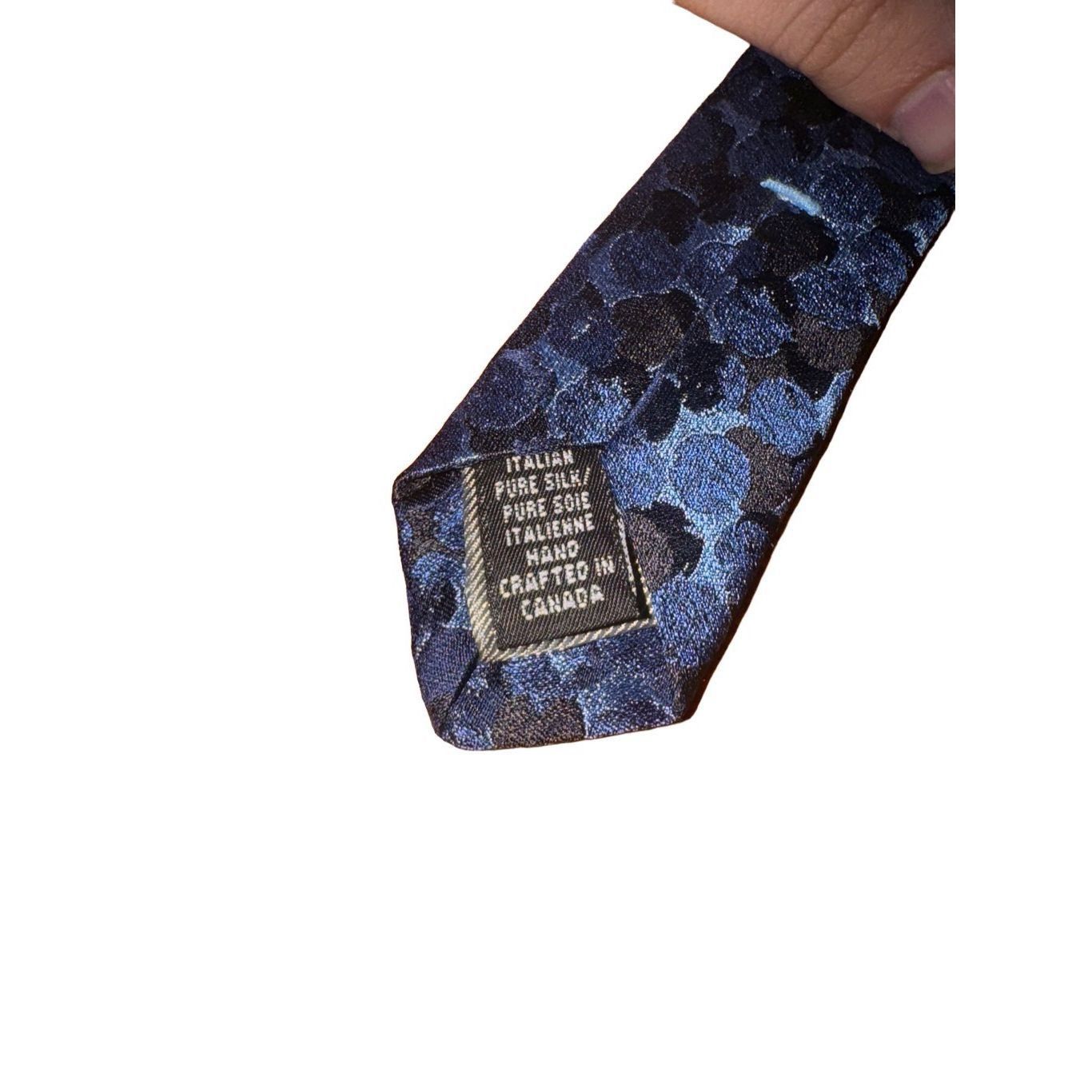 Other Dion 1967 Neckwear Navy Abstract 100% Silk Handmade Tie Size ONE SIZE - 5 Thumbnail