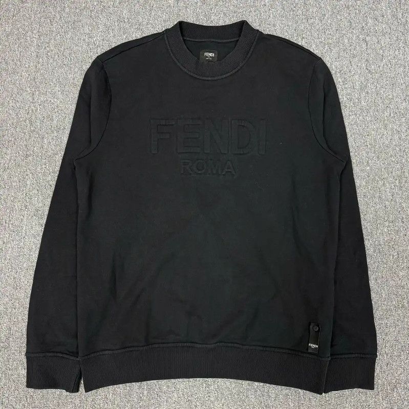 Fendi Fendi Black Cotton Men's Sweatshirt 0089 Size US L / EU 52-54 / 3 - 1 Thumbnail