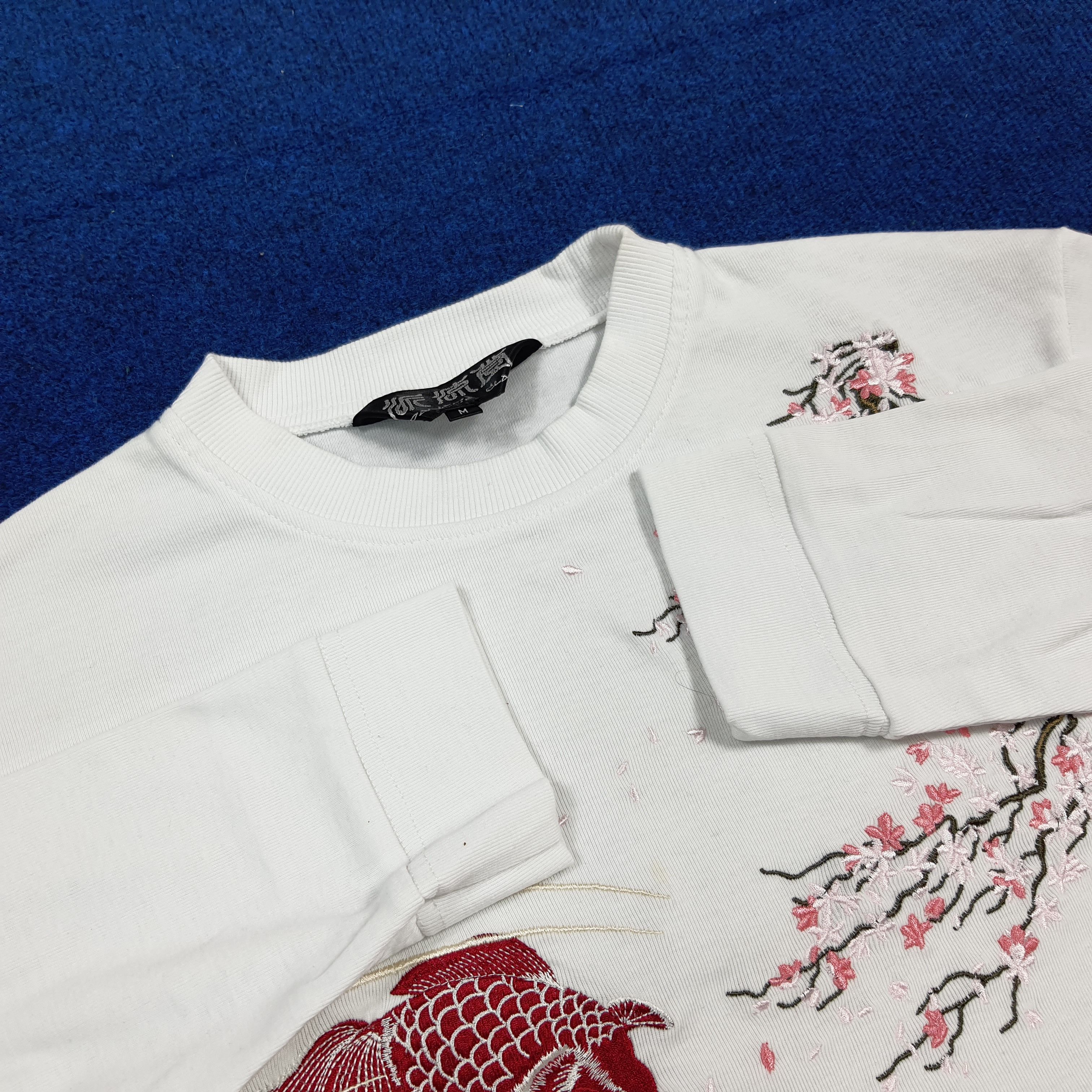 Japanese Brand Vintage Karu-Toh Japanese Goldfish Embroidered Shirt C292N6 Size US M / EU 48-50 / 2 - 5 Thumbnail