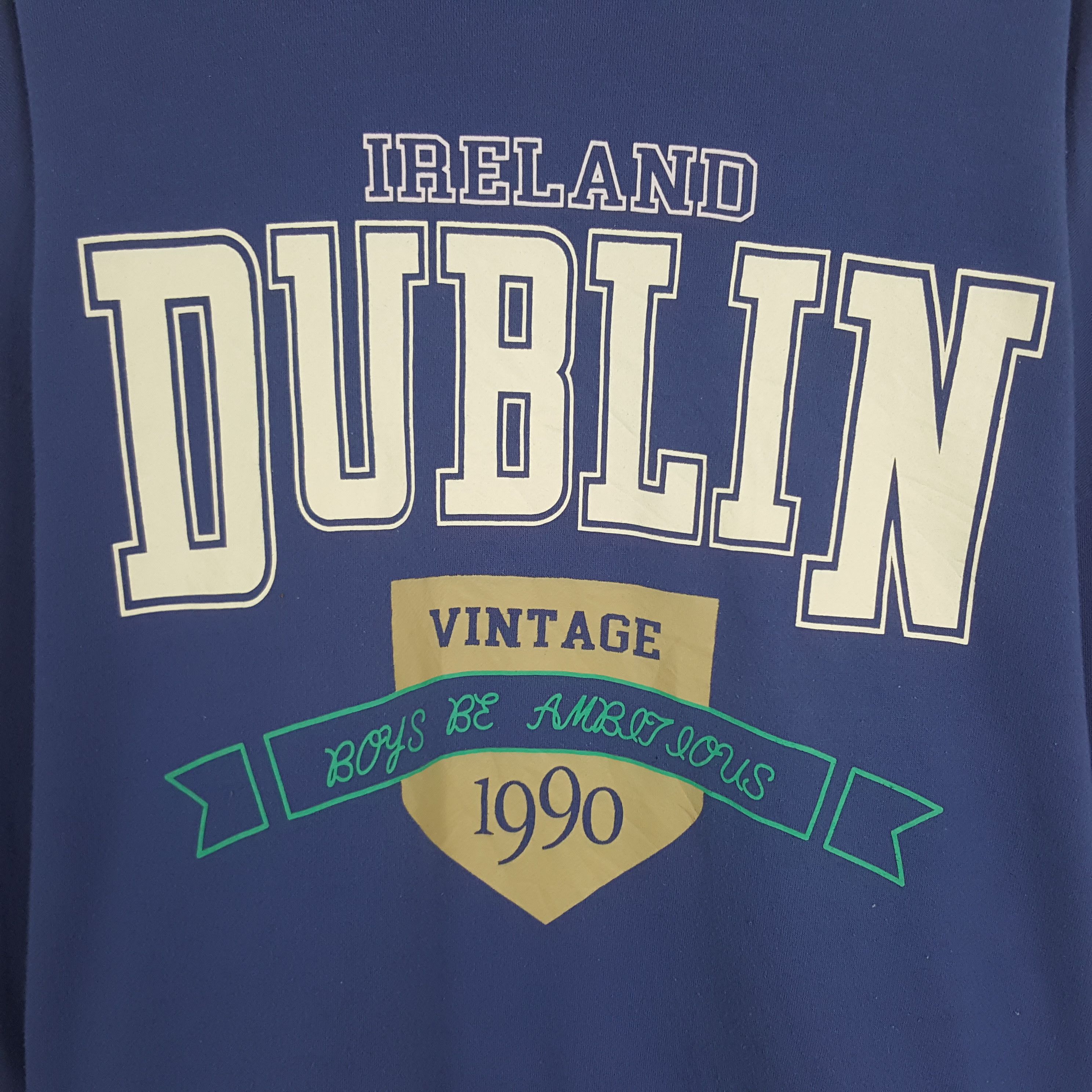 Vintage Vintage Ireland Dublin Sweatshirt Size US L / EU 52-54 / 3 - 2 Thumbnail