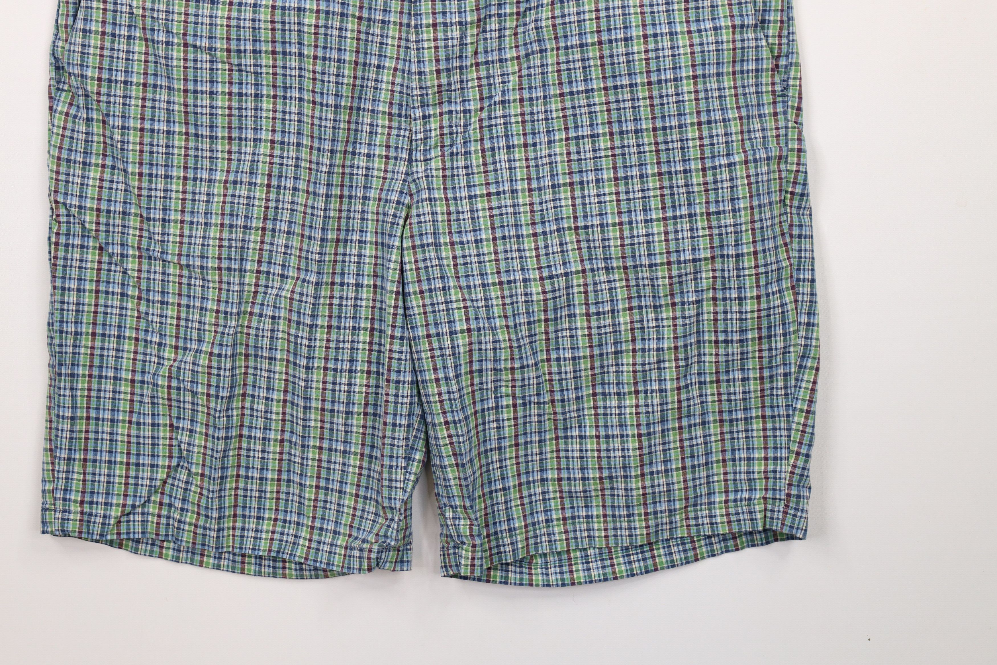 Gap × Vintage Vintage Gap Cotton Chino Golf Golfing Shorts Rainbow Plaid Size US 36 / EU 52 - 4 Thumbnail