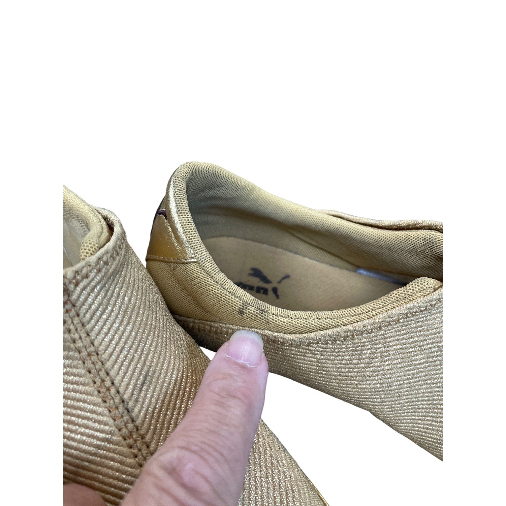 Puma Puma Womens Gold Beige Slip-On Sneakers shoes Size 7.5 SKU 9 Size US 7.5 / IT 37.5 - 13 Thumbnail