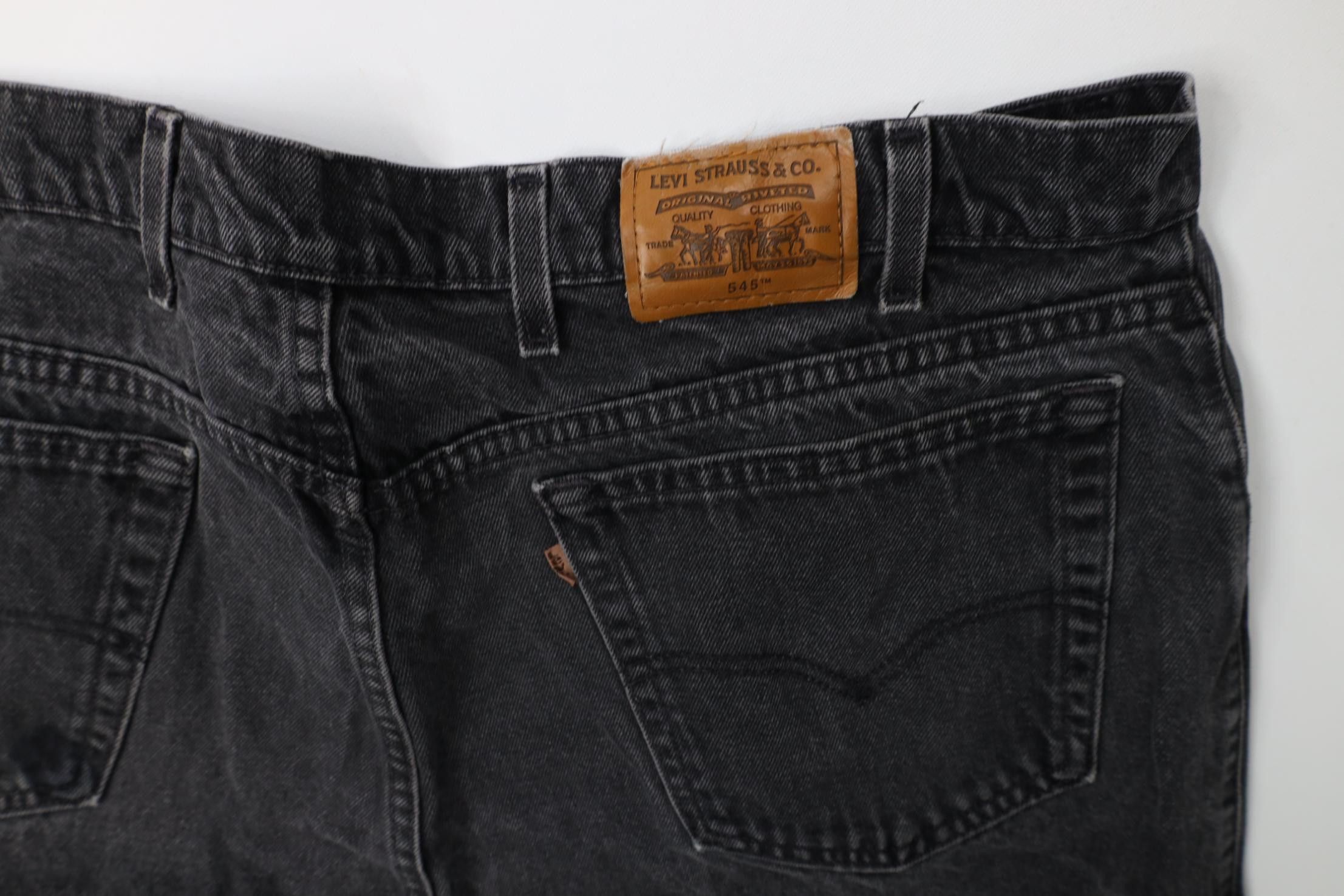 Levi's Vintage 90s Levis Loose Fit Baggy Wide Leg Denim Jeans Black Size US 44 / EU 60 - 16 Thumbnail