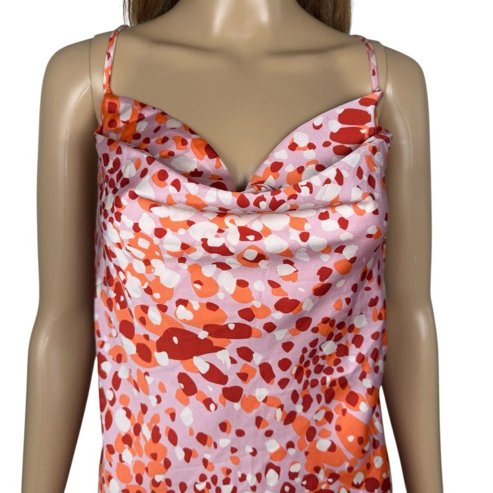 Other Lost + Wonder Satin Cowl Neck Sleeveless Slip Midi Dress Si Size L / US 10 / IT 46 - 2 Thumbnail