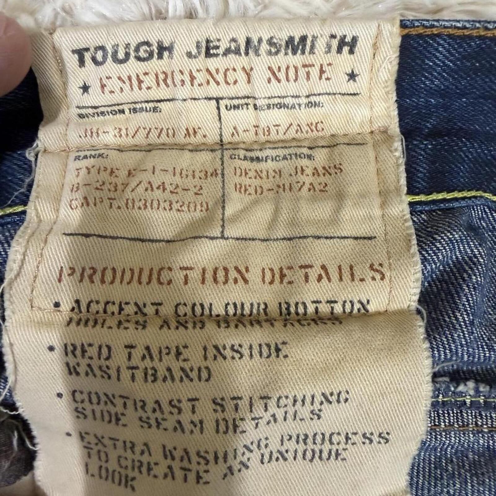 True Religion Rare y2k Vintage Tough Jeansmith military grade denim jeans Size 30" / US 8 / IT 44 - 7 Thumbnail