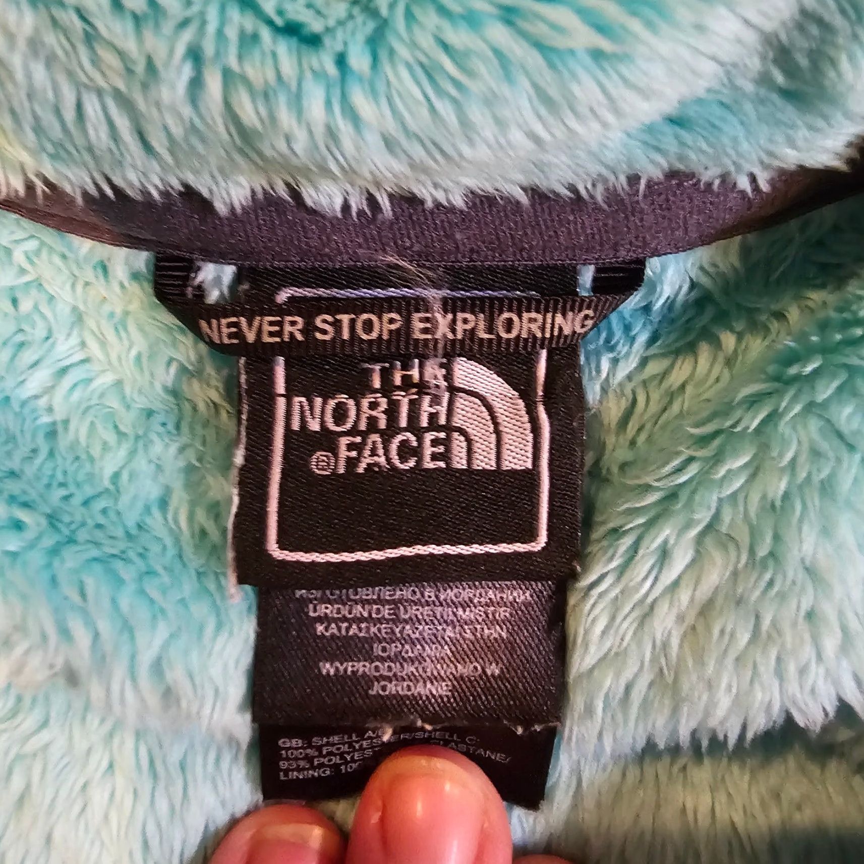 The North Face The North Face Jacket Women M Green Fuzzy Fleece Hood Full Zip Casual Outdoor Size M / US 6-8 / IT 42-44 - 3 Thumbnail