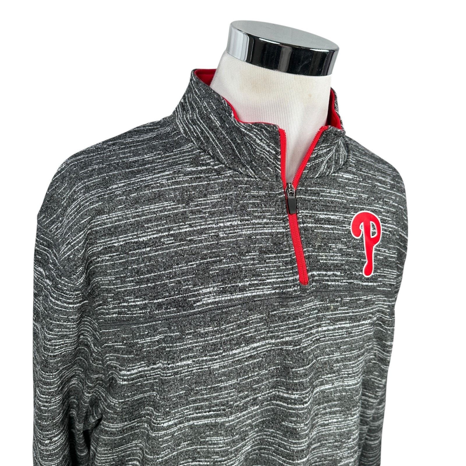 Majestic Majestic Philadelphia Sweatshirt Men’s XXL Heather Gray Size US XXL / EU 58 / 5 - 2 Thumbnail