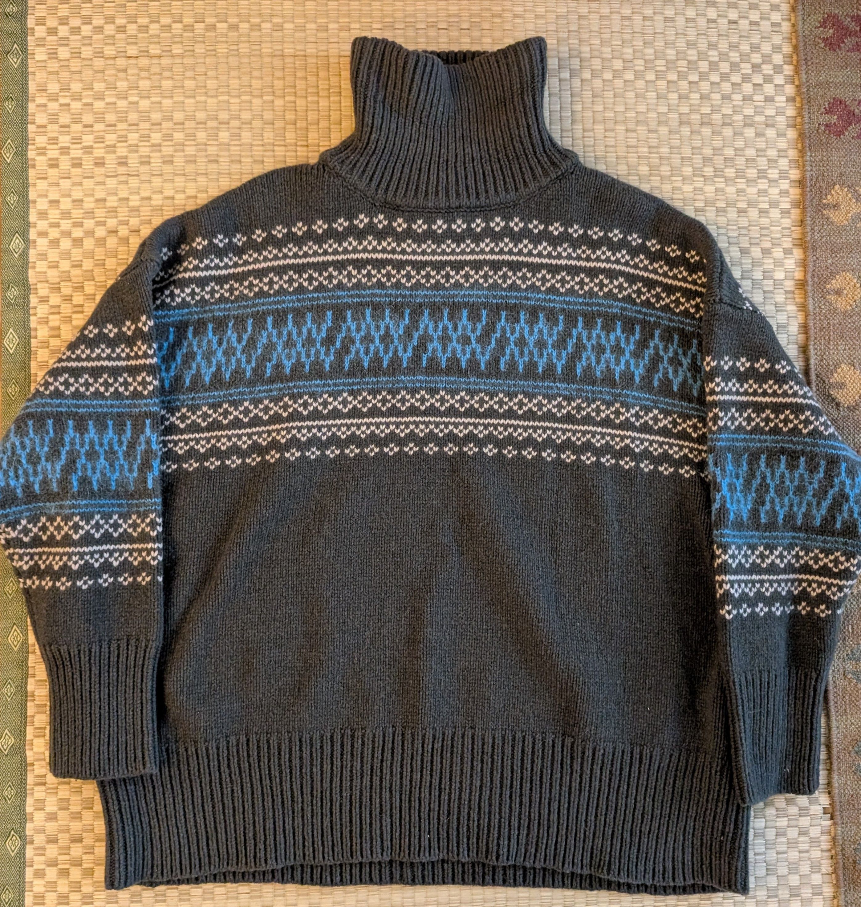 Designer We Norwegians Setesdal Oversized Fair Isle Sweater Size L / US 10 / IT 46 - 1 Thumbnail
