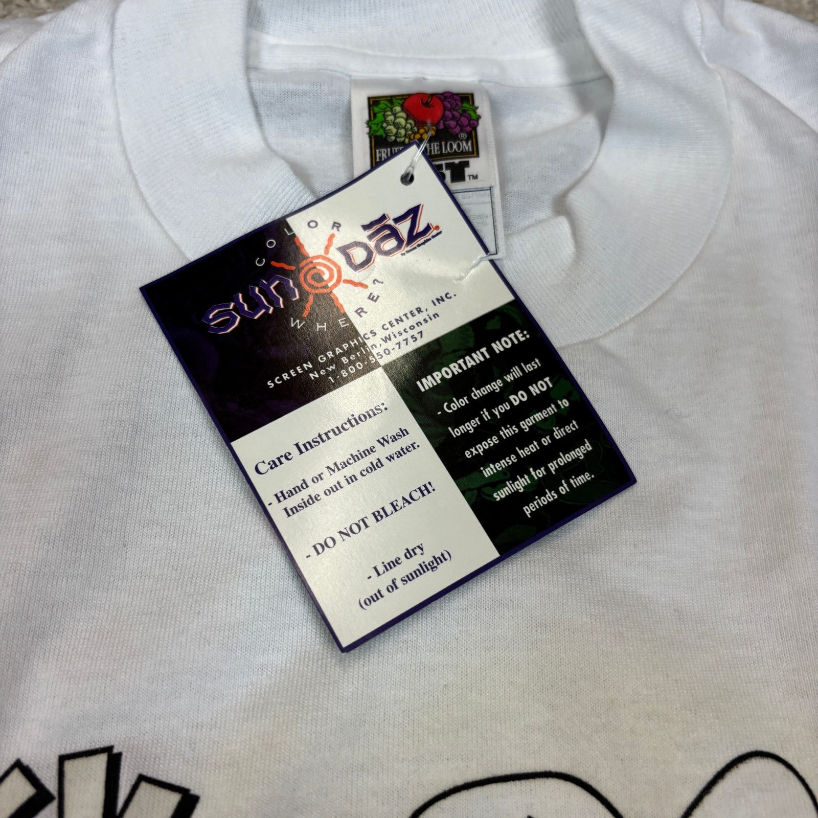 Fruit Of The Loom × Vintage Deadstock 90s The Mask Promo Somebody Stop Me Shirt Small Size US S / EU 44-46 / 1 - 9 Thumbnail