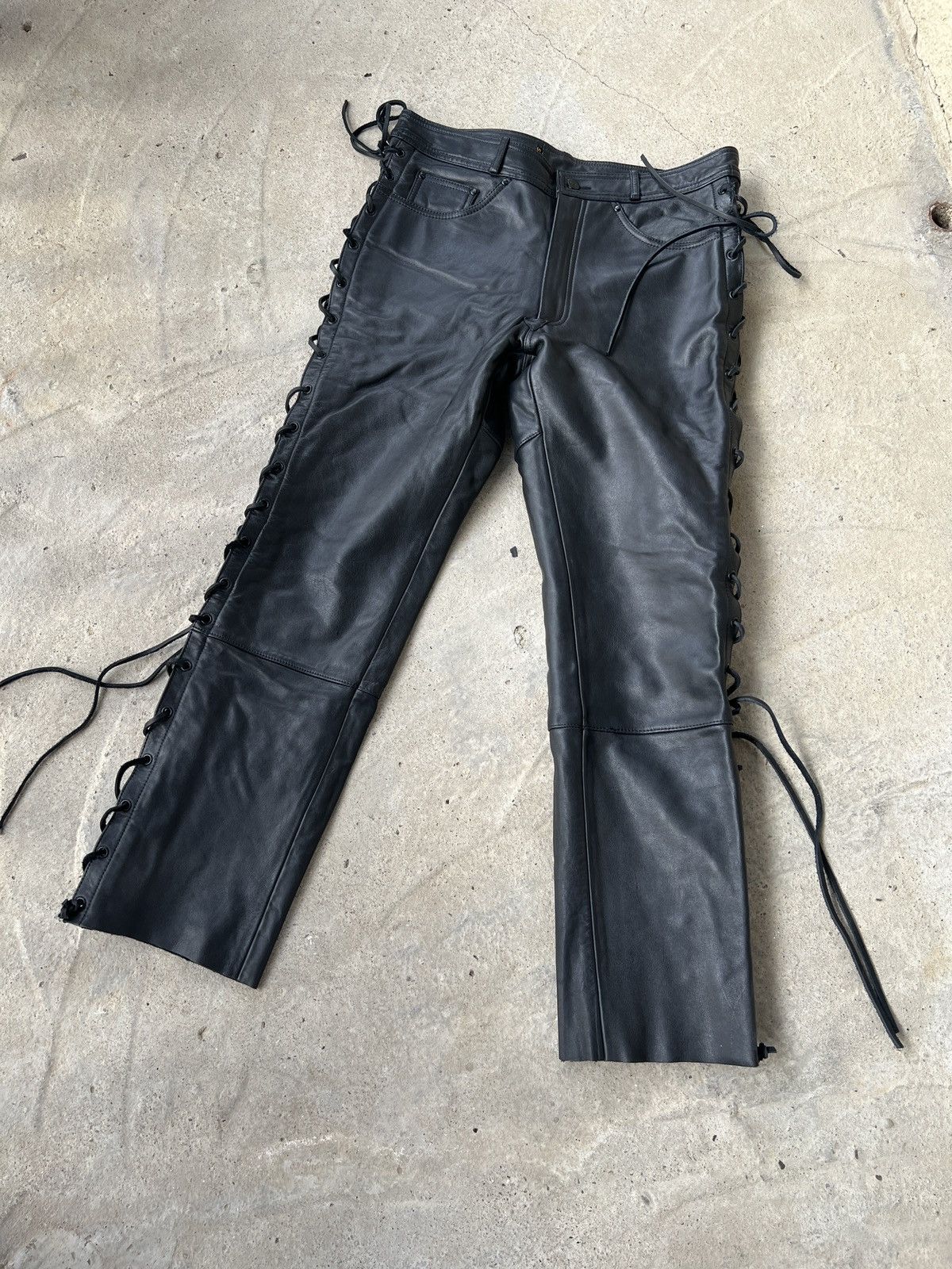 Leather IXS Echtes Leder Moto Pants Size 58 Size US 36 / EU 52 - 1 Thumbnail
