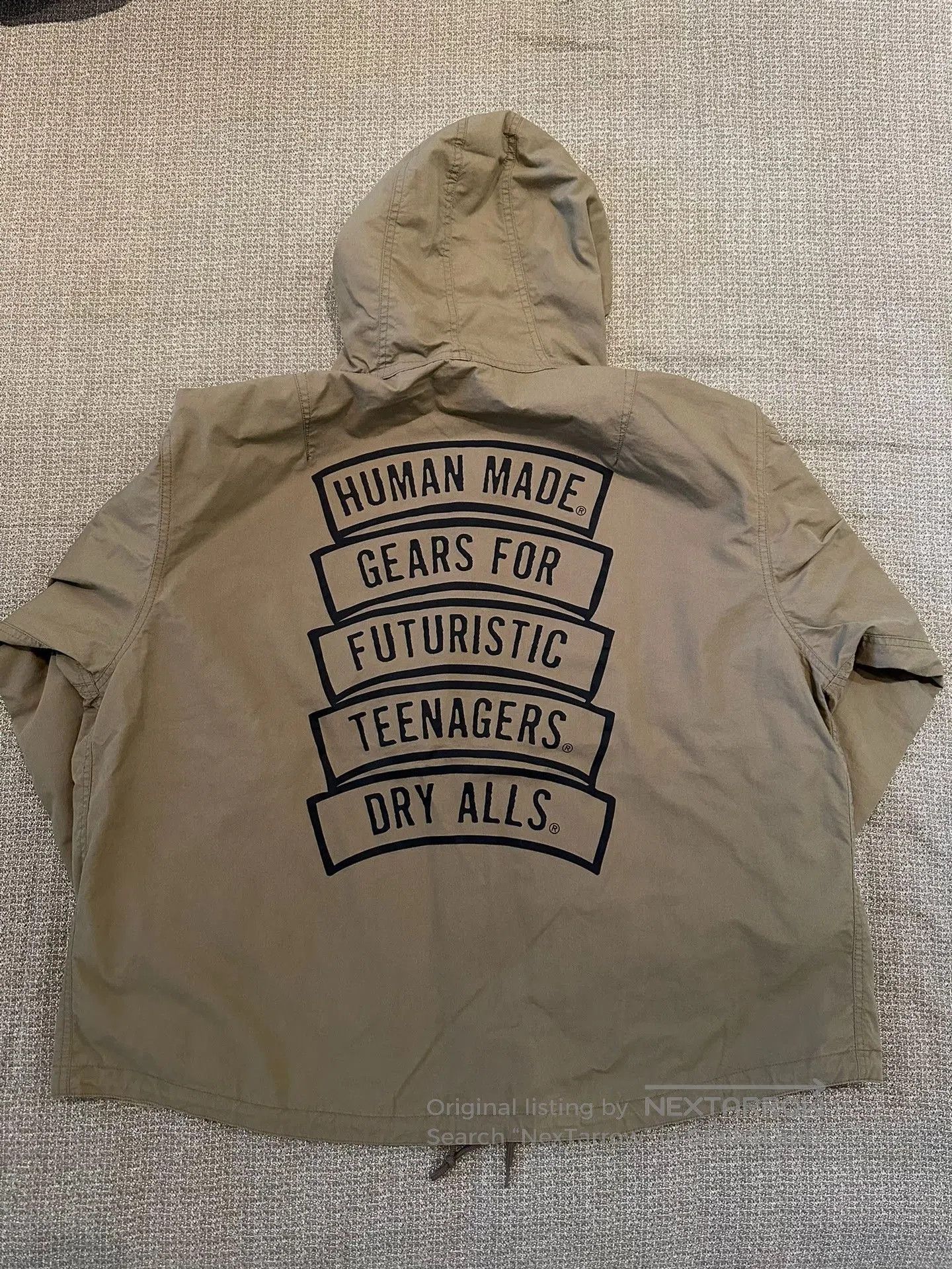 Human Made human made olive green hooded windbreaker. Size US L / EU 52-54 / 3 - 4 Thumbnail