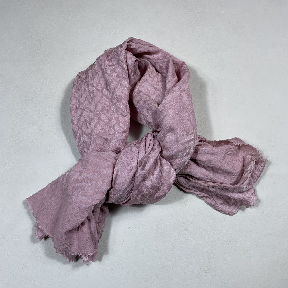 Fendi FENDI PINK MONOGRAM SCARF Size ONE SIZE - 4 Thumbnail