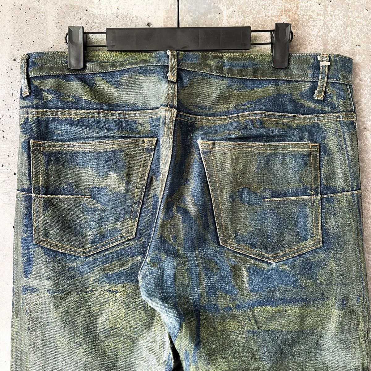 Dior Dior Homme Hedi Era AW03 “Luster” RUNWAY MIJ Green Wax Denim Size US 33 - 10 Thumbnail