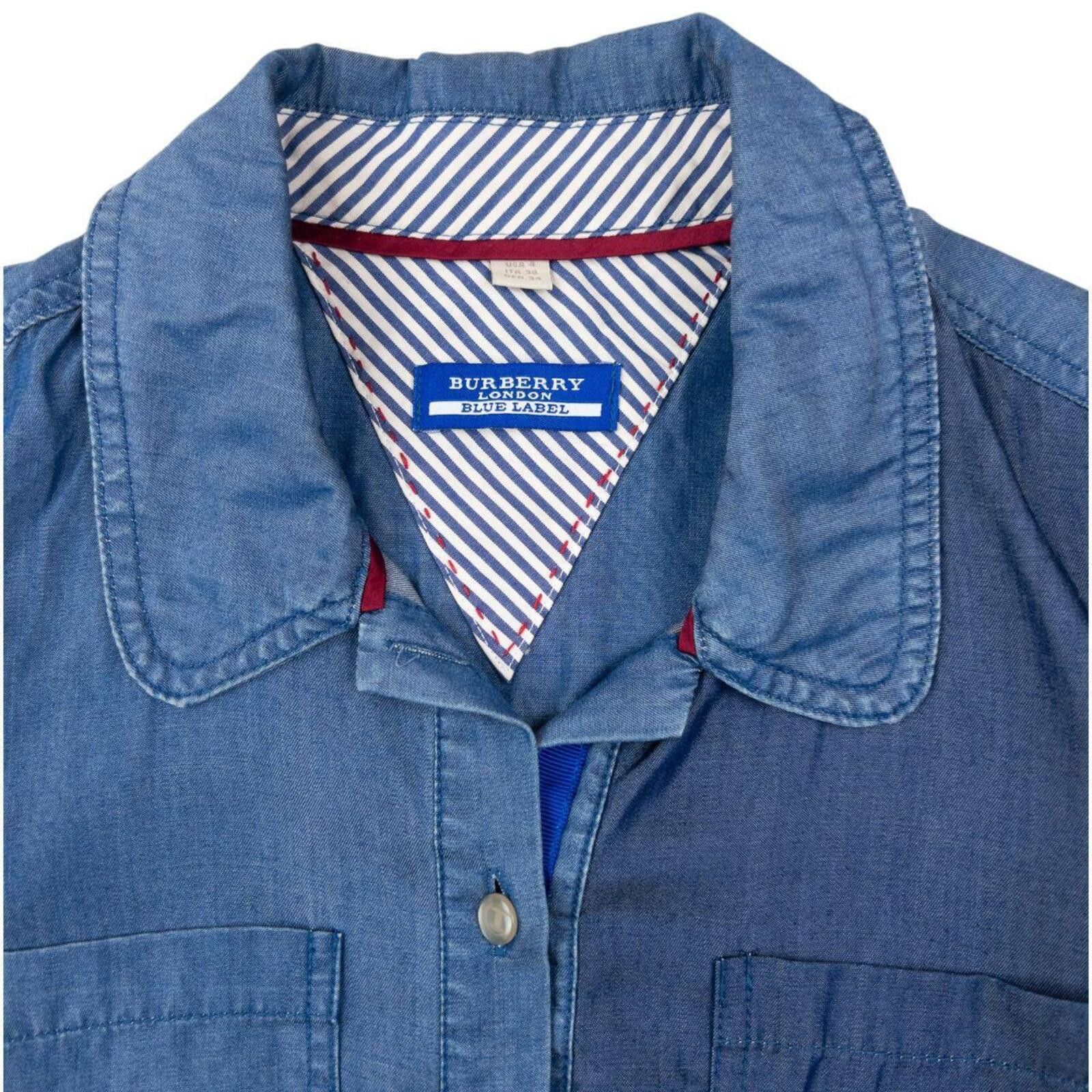 Burberry Vintage 2000s Burberry Blue Label Shirt Dress Womens Size S Size XS / US 0-2 / IT 36-38 - 4 Thumbnail